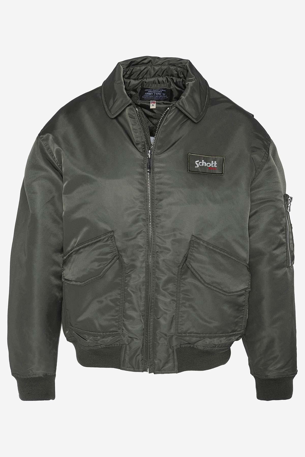 Chaqueta Mujeres Schott DANWRS SAGE KAKI — vista 5