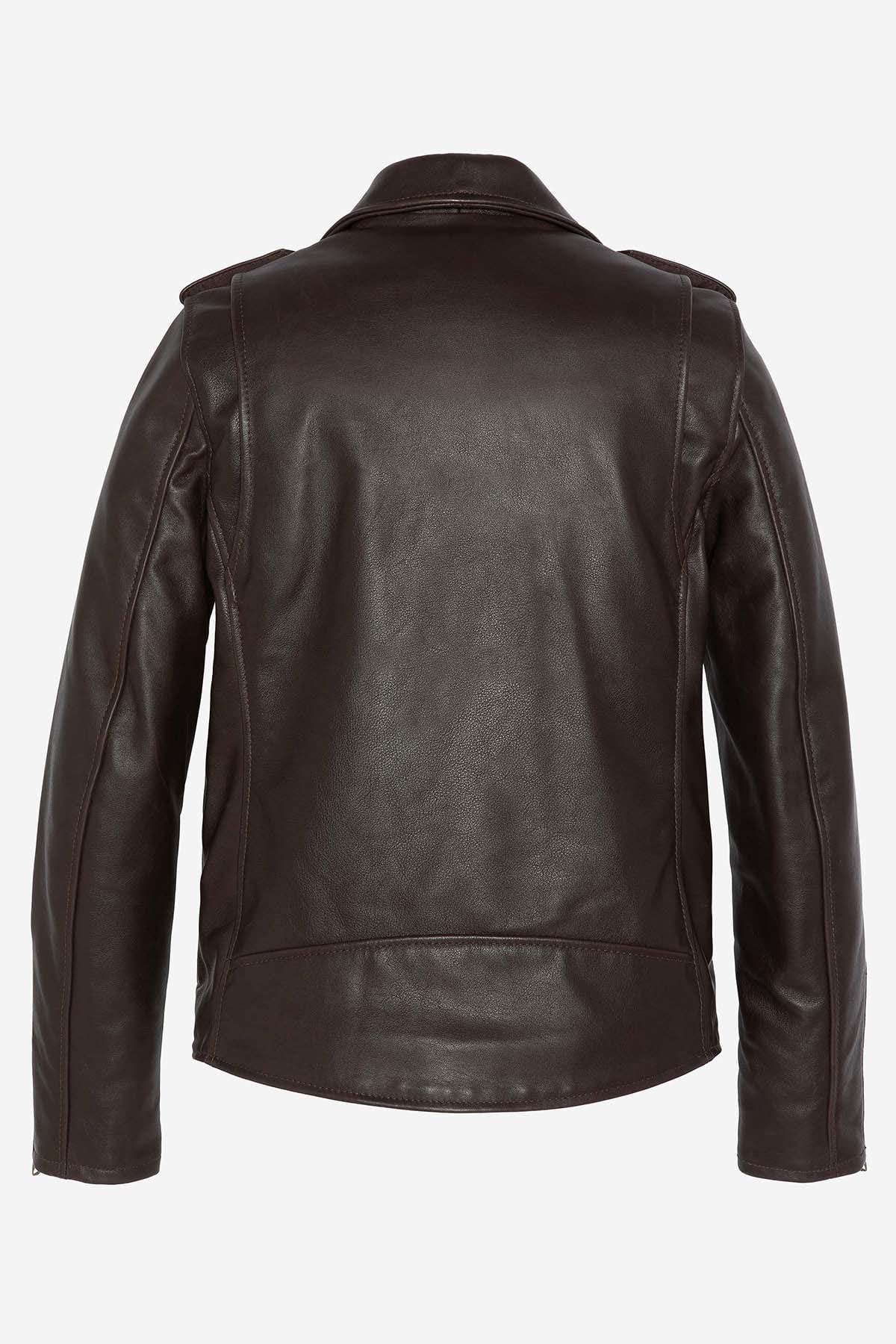 Giacche Donna Schott LCW1637X DARK BROWN — vista 3