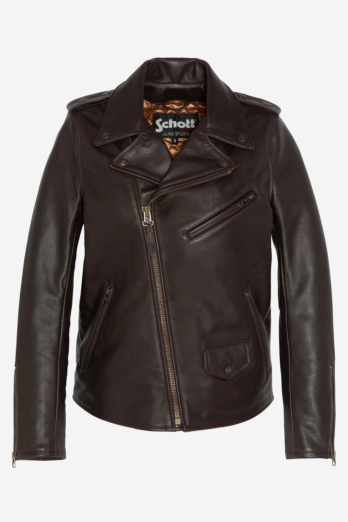 Giacche Donna Schott LCW1637X DARK BROWN — vista 1