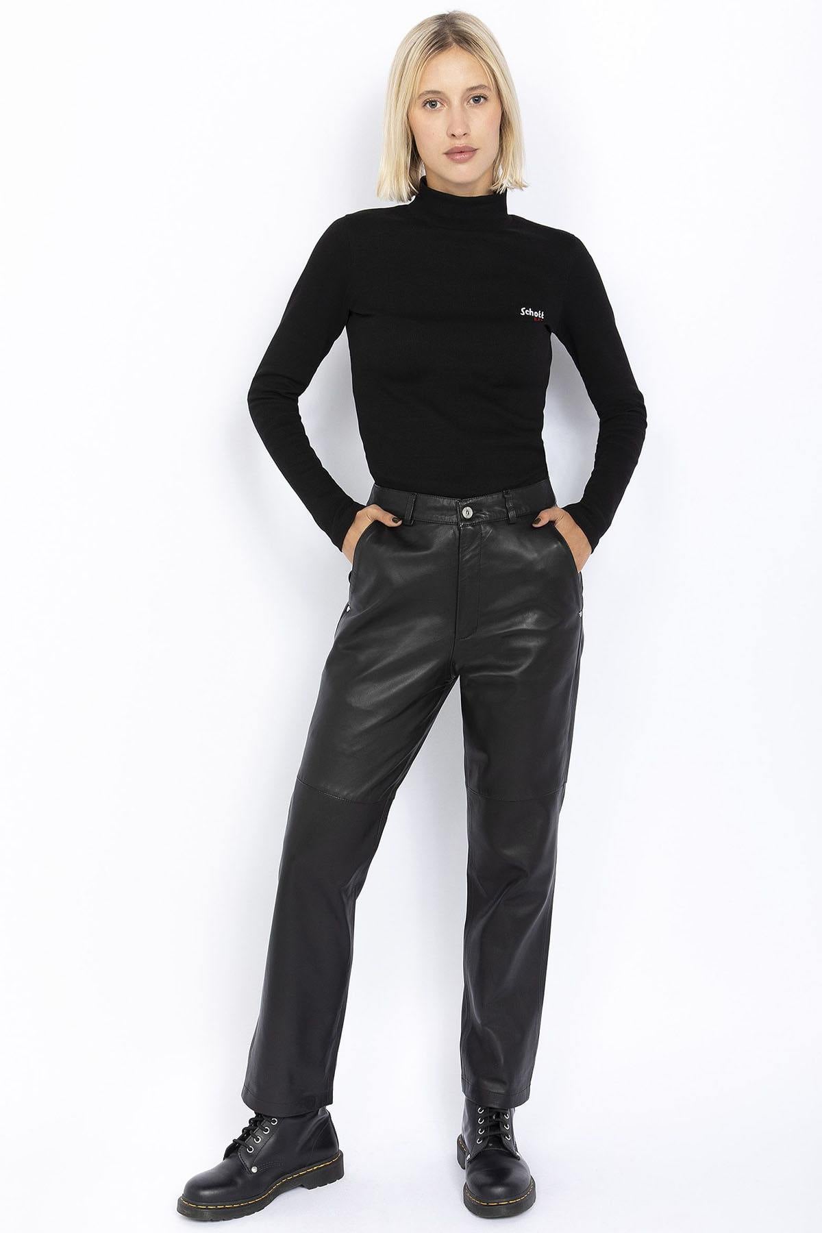 Pantalon Mujeres Schott TRMERYL70W BLACK — vista 2