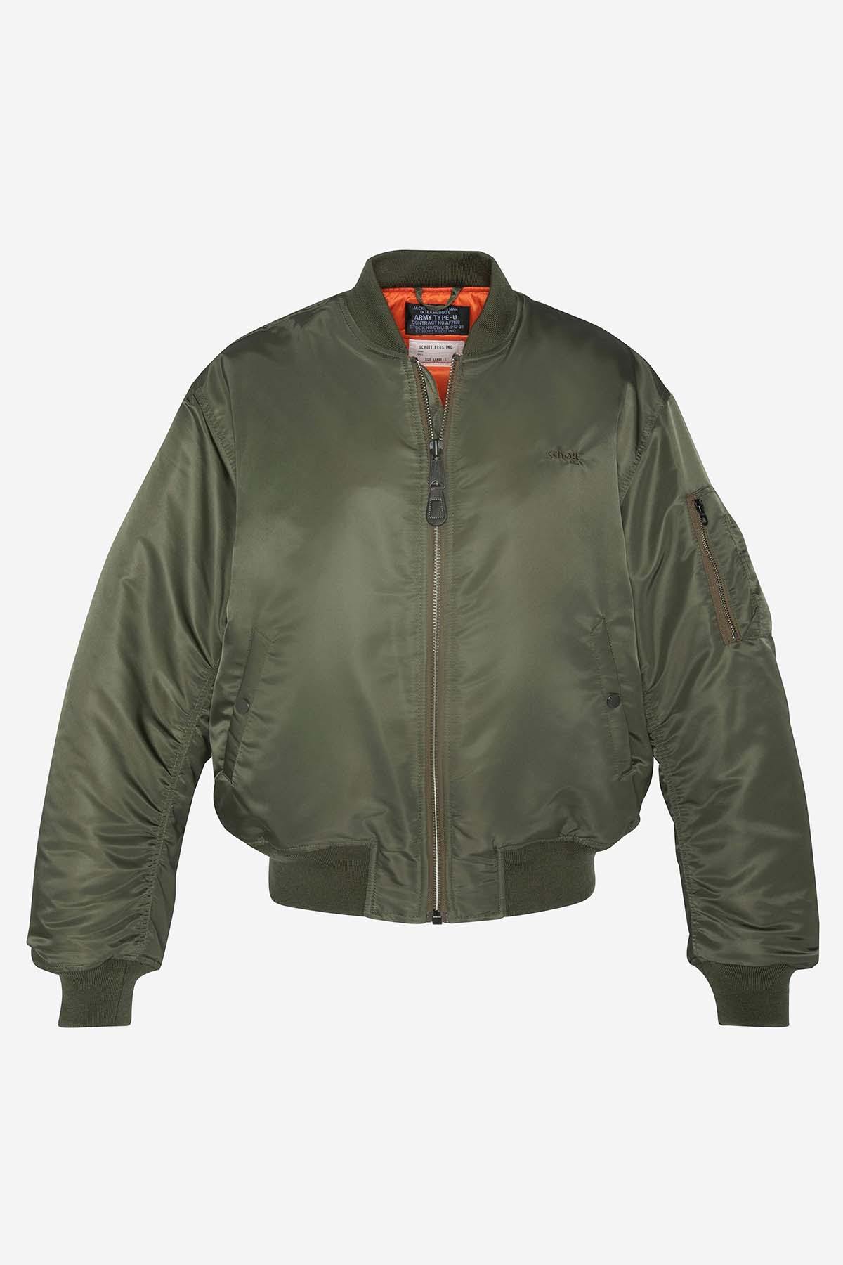 Chaqueta Hombre Schott AIRFORCE90RS ARMY KAKI — vista 6