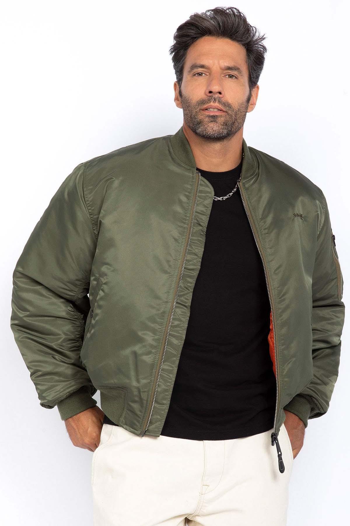 Chaqueta Hombre Schott AIRFORCE90RS ARMY KAKI — vista 1