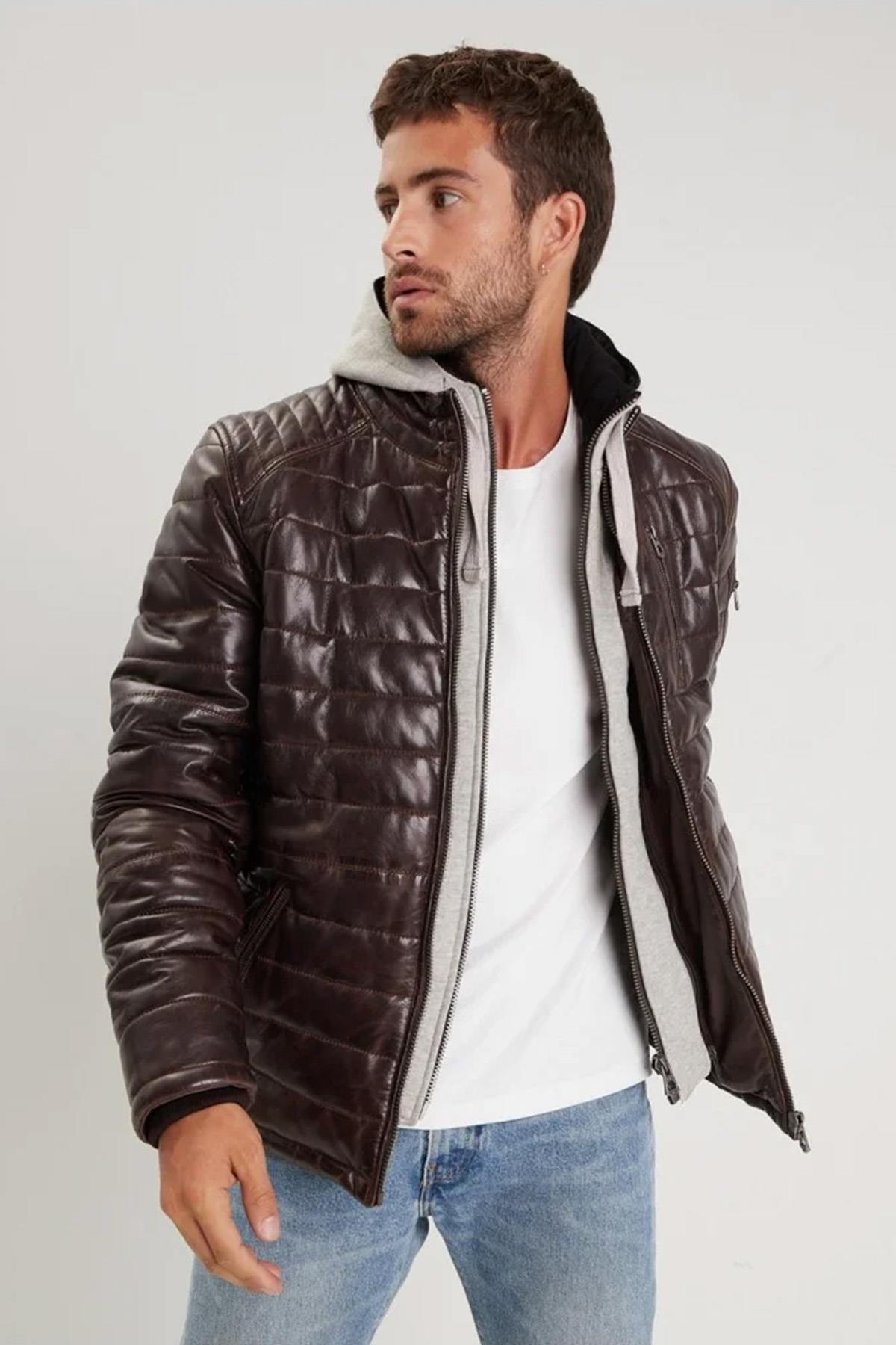Chaqueta Hombre Daytona BRITTEN SHEEP ELEGANT REDDISH BROWN — vista 1