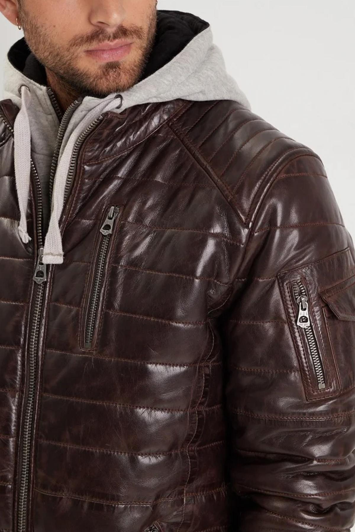 Chaqueta Hombre Daytona BRITTEN SHEEP ELEGANT REDDISH BROWN — vista 4