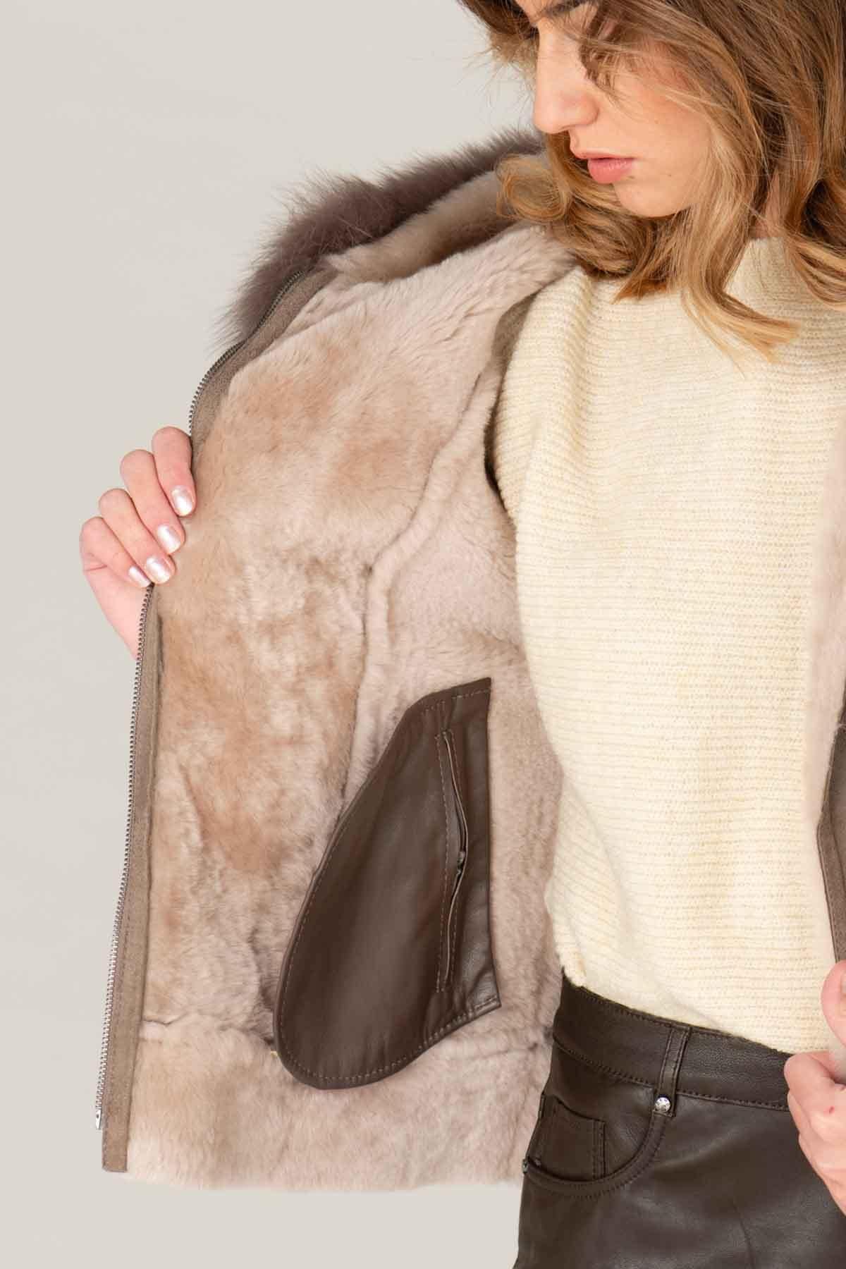 Giacche Donna Cityzen ROMA KREK MERINOS ELEPHANT — vista 4