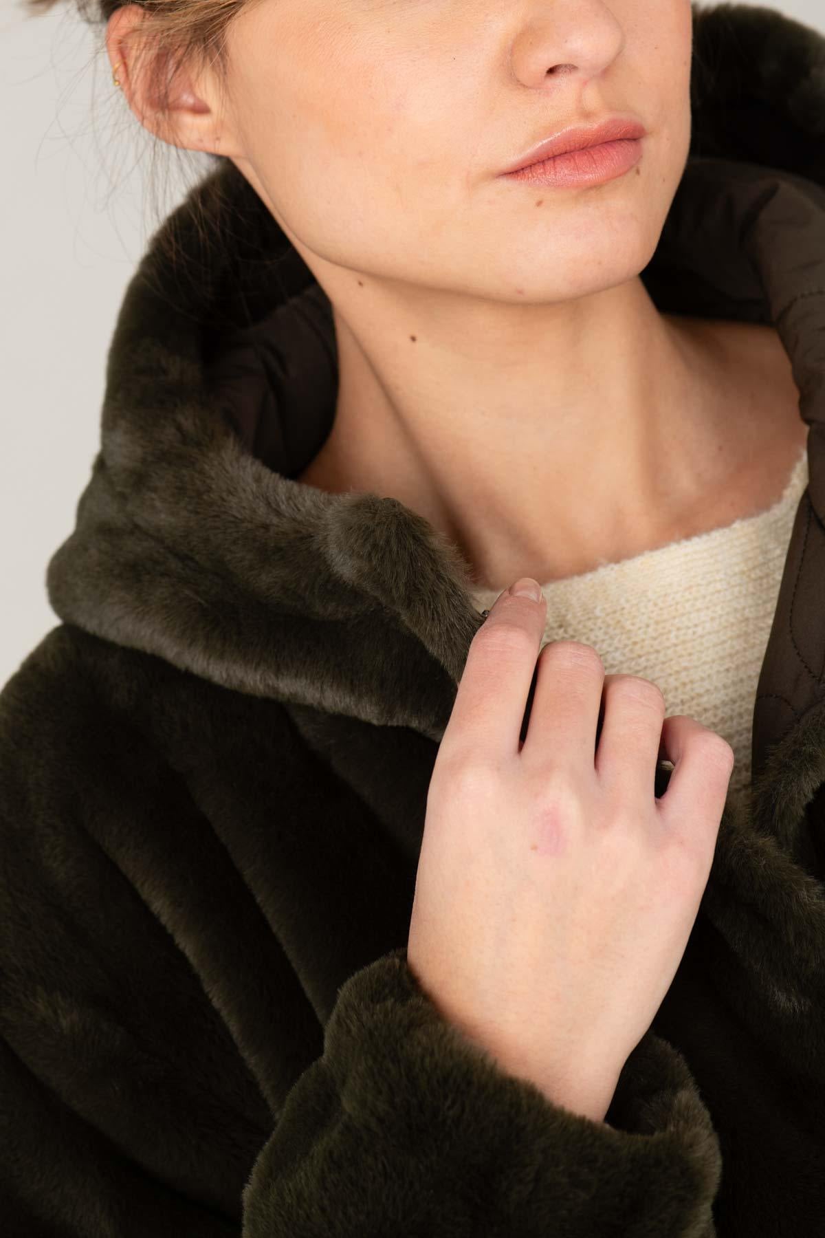 Veste Femme Oakwood TOASTING KAKI 526 — vue 3
