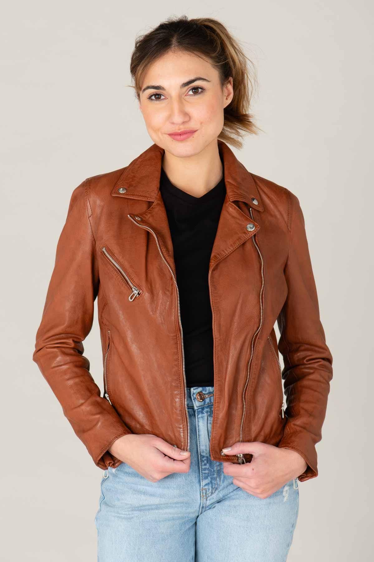 Damen Jacke Rose Garden OLYMPE LAMB VITA COGNAC — Ansicht 5
