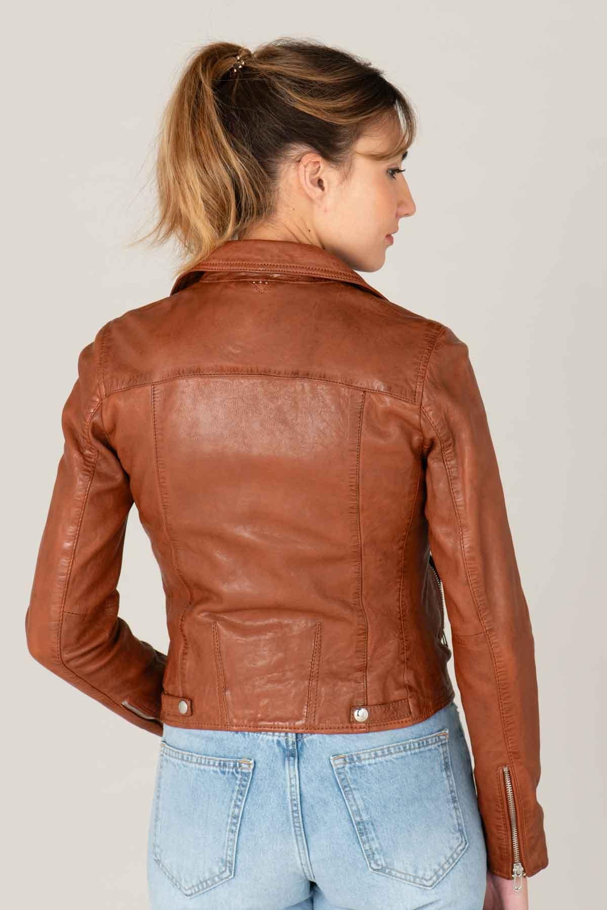Damen Jacke Rose Garden OLYMPE LAMB VITA COGNAC — Ansicht 4