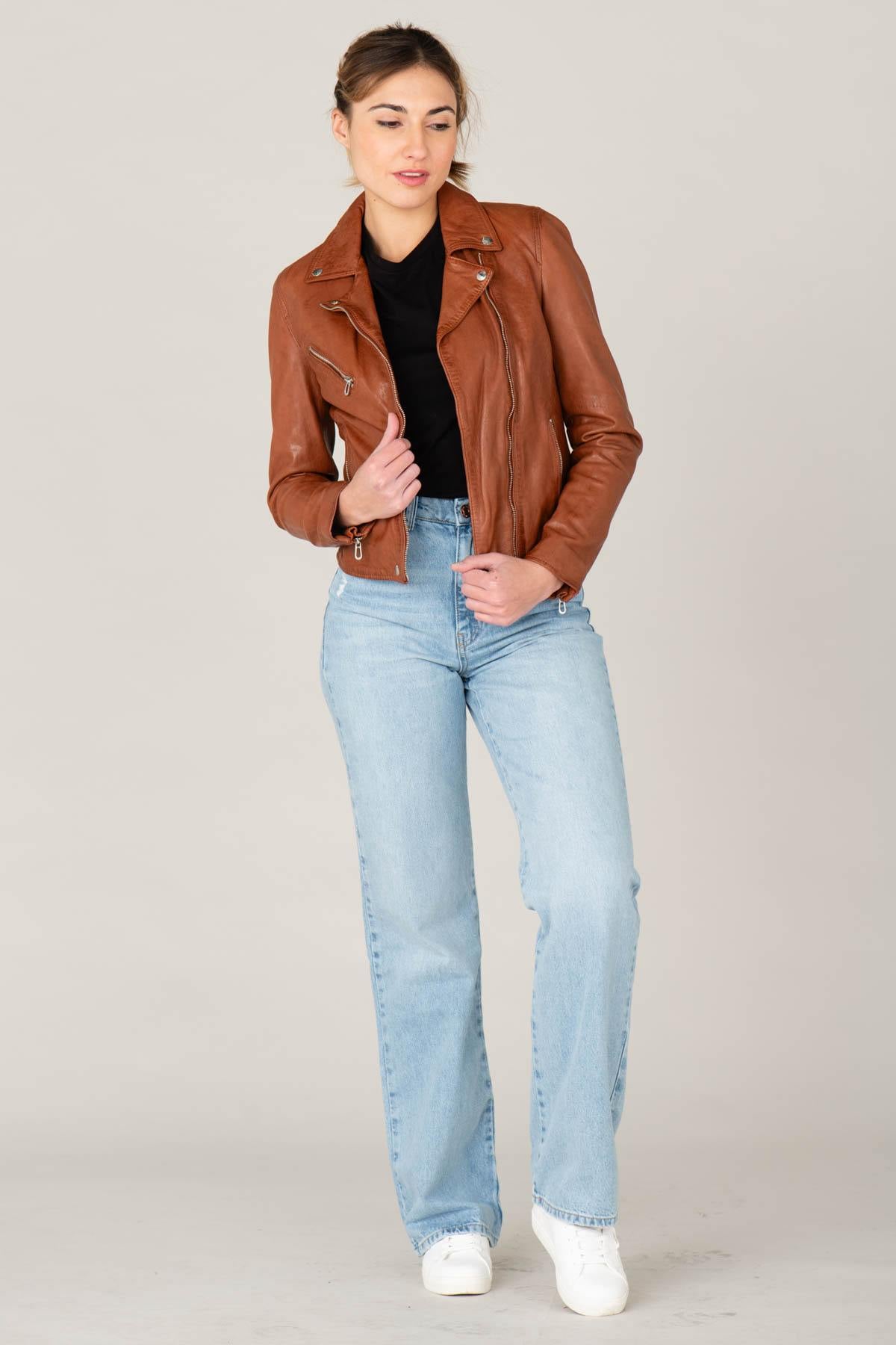 Damen Jacke Rose Garden OLYMPE LAMB VITA COGNAC — Ansicht 3