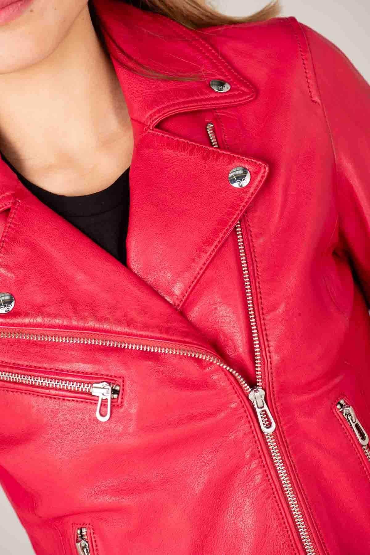 Damen Jacke Rose Garden OLYMPE LAMB VITA FRAMBOISE — Ansicht 4