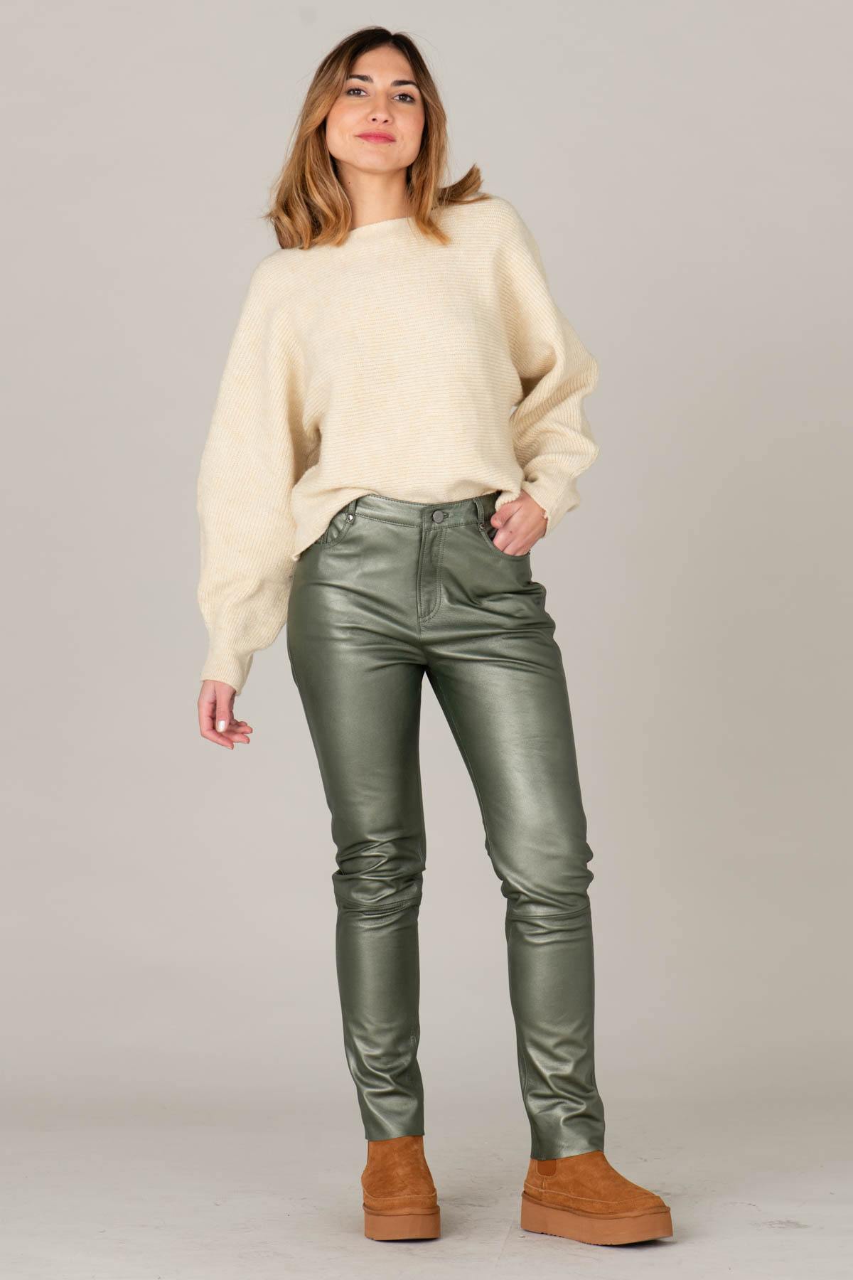 Pantaloni Donna Oakwood PRETTY METAL VERT FONCE 523 — vista 2