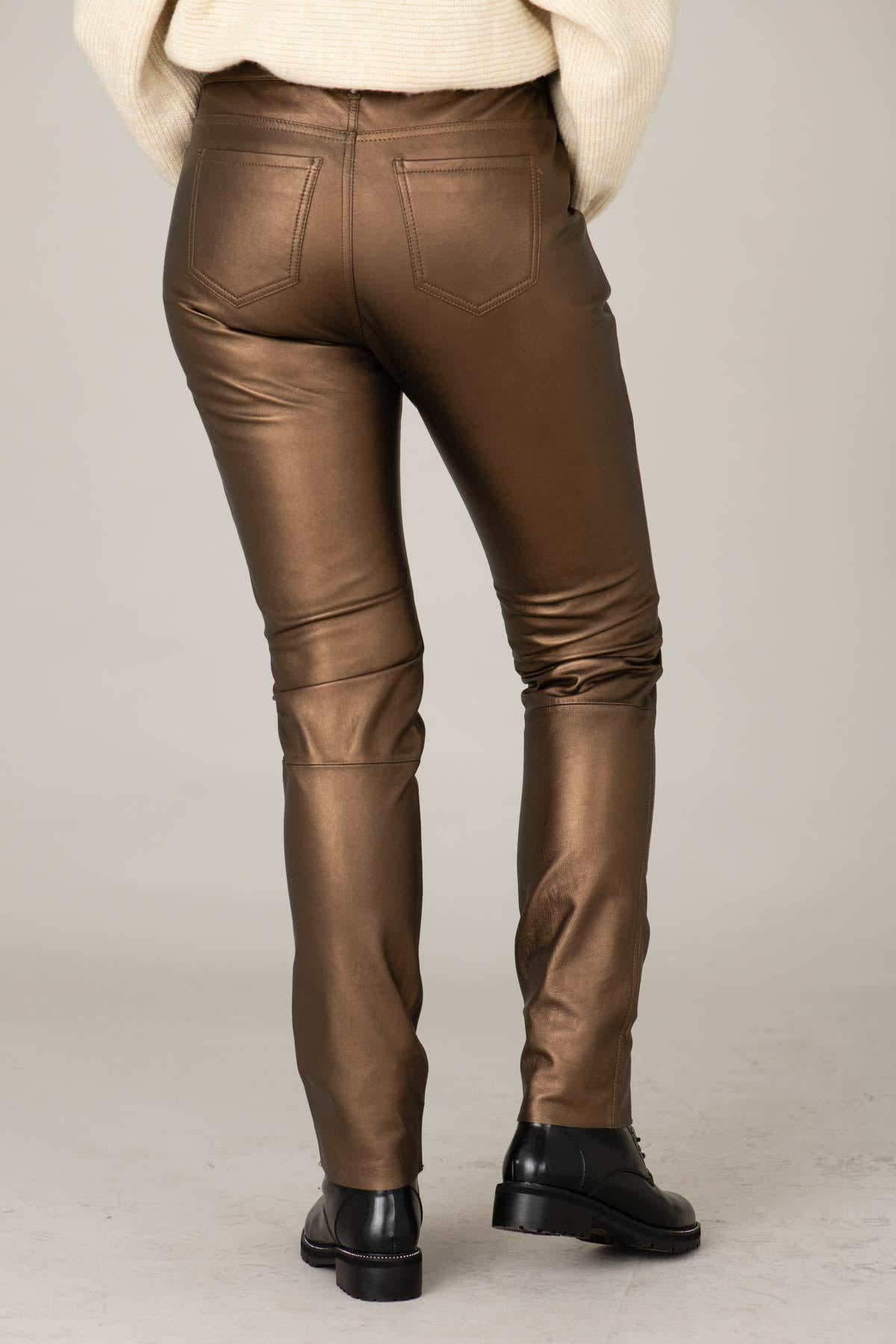 Damen Hose Oakwood PRETTY METAL GOLD 561 — Ansicht 3