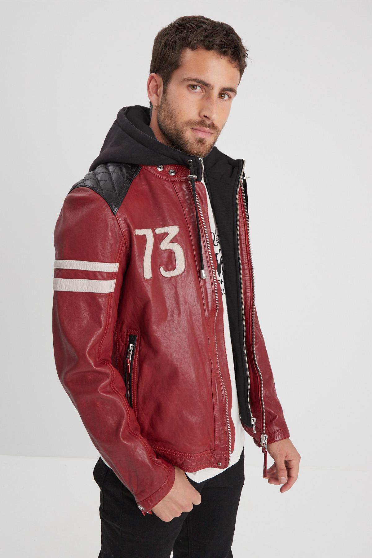 Chaqueta Hombre Daytona GLADSTONE+HOOD LAMB VITA RED — vista 3