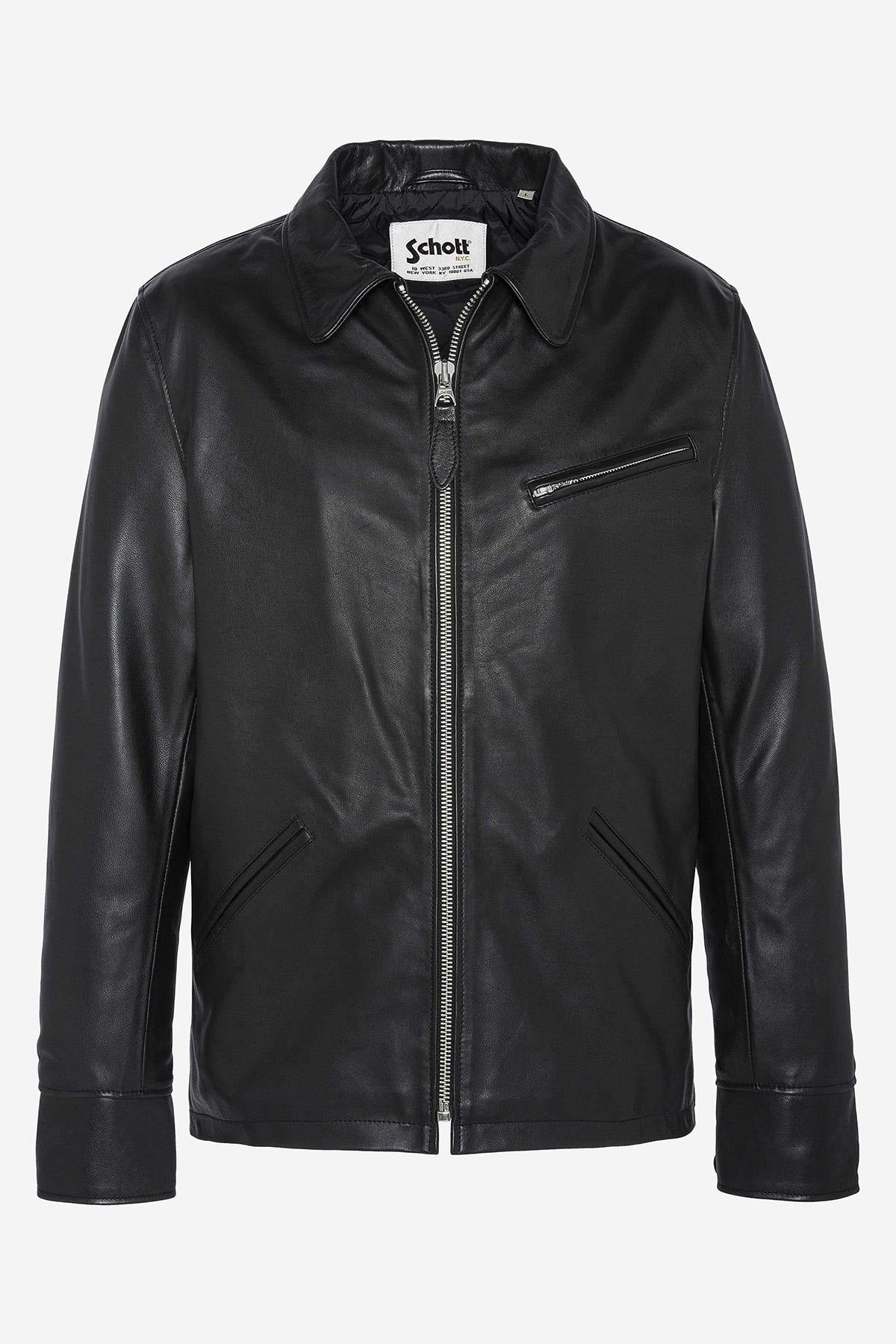 Giacche Uomo Schott LC9521D BLACK — vista 6