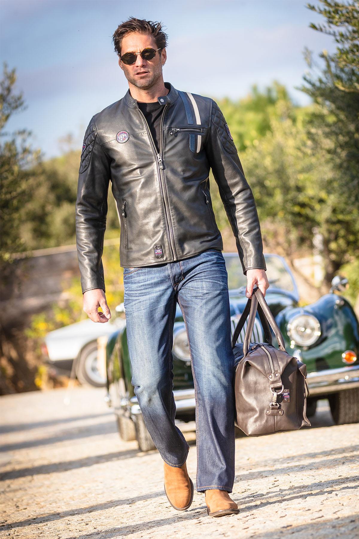 Herren Jacke Steve Mcqueen LENNY3 BLACK — Ansicht 3