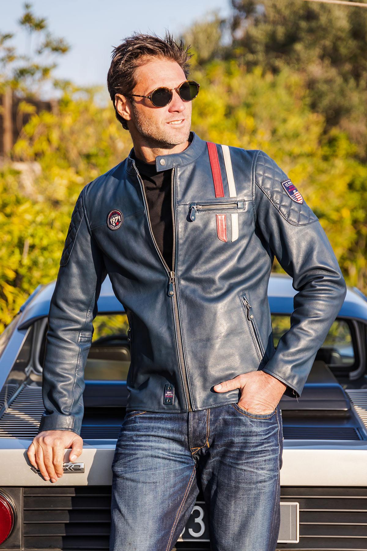 Chaqueta Hombre Steve Mcqueen LENNY3 ROYAL BLUE — vista 1