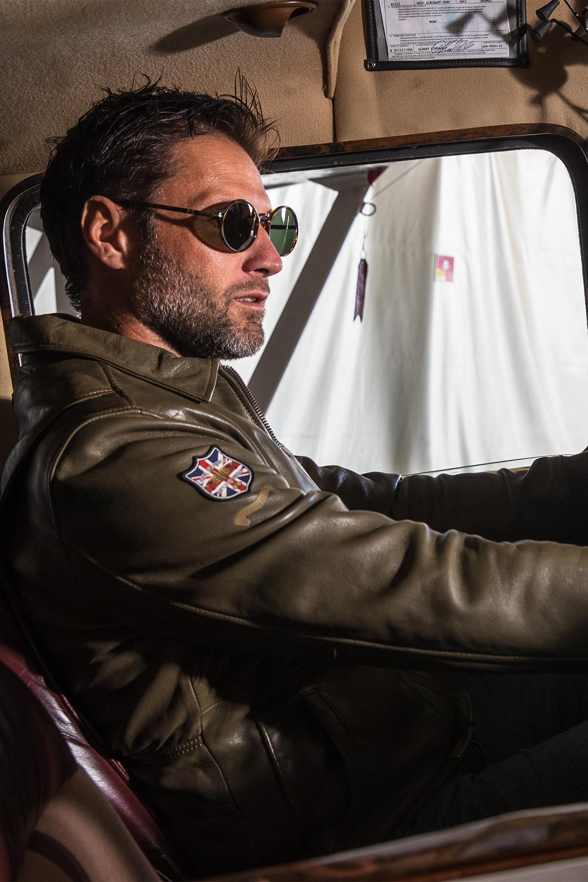 Chaqueta Hombre Royal Air Force TRENCHARD DARK KAKI — vista 5