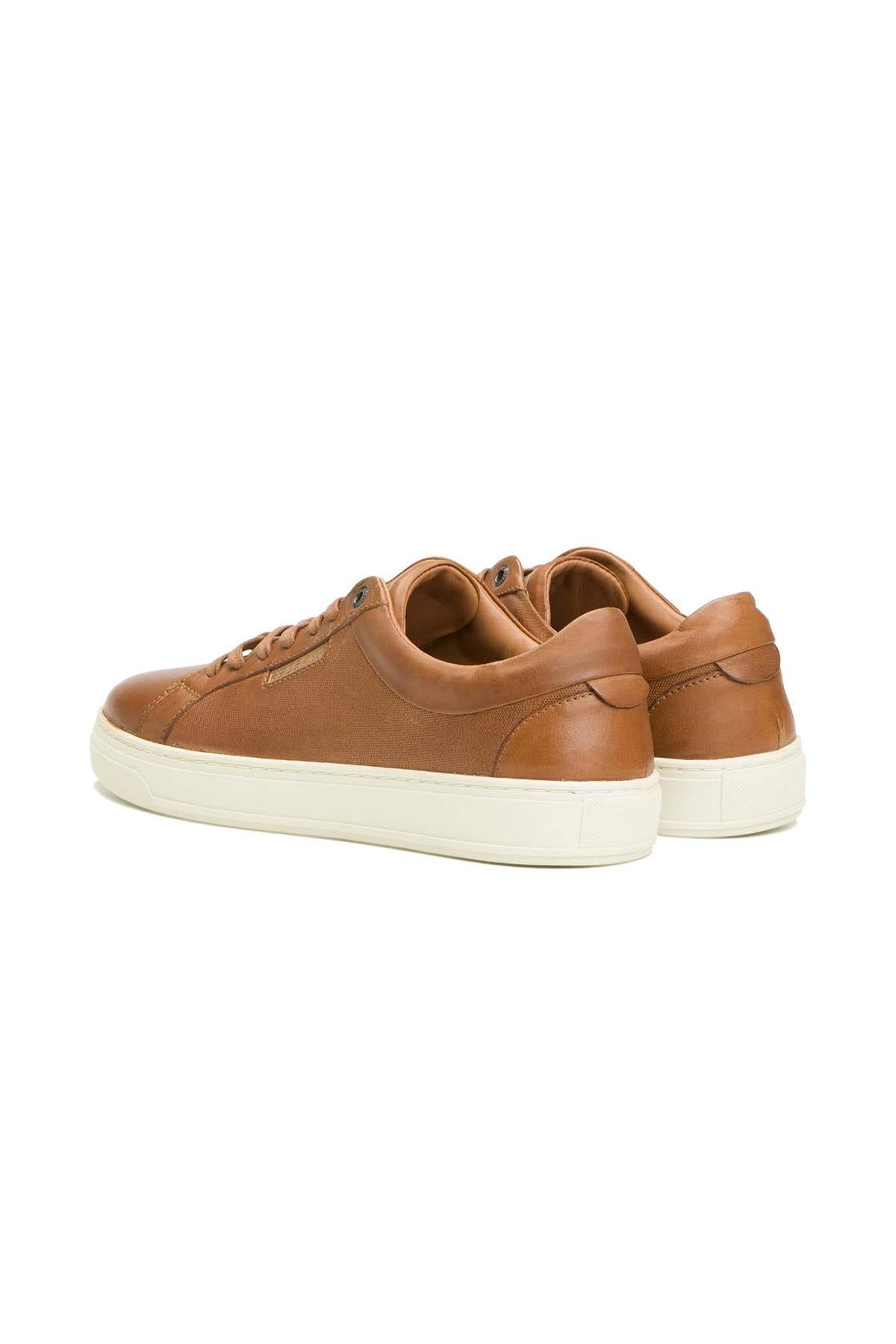 Scarpe Da Ginnastica In Pelle Uomo Redskins BAZINO COGNAC — vista 2