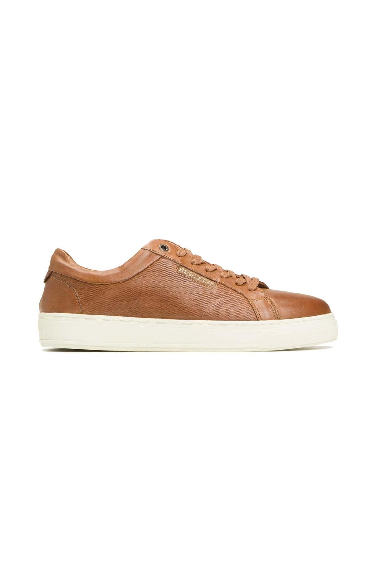 Scarpe Da Ginnastica In Pelle Uomo Redskins BAZINO COGNAC — vista 4