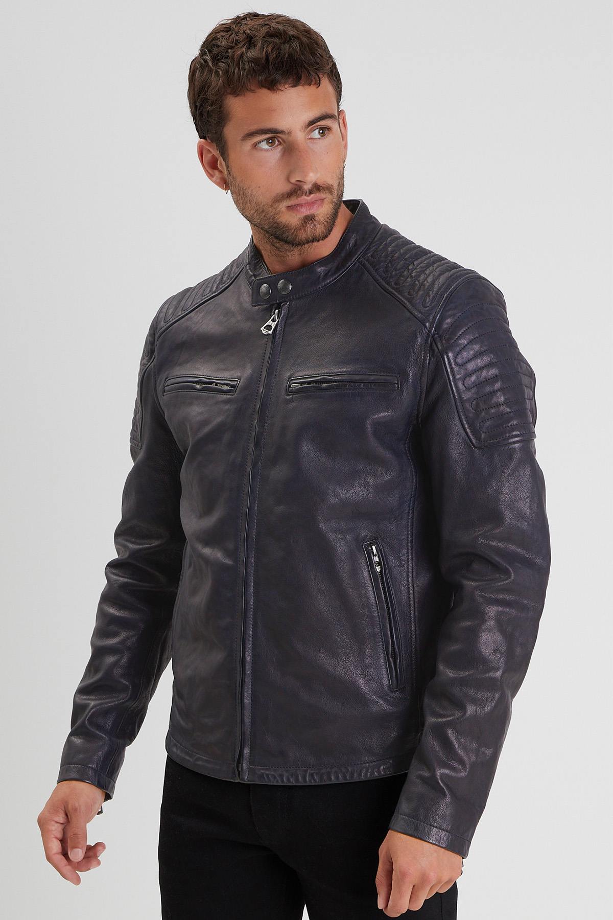 Chaqueta Hombre Daytona STIRLING LAMB PAOLO NAVY BLUE — vista 1