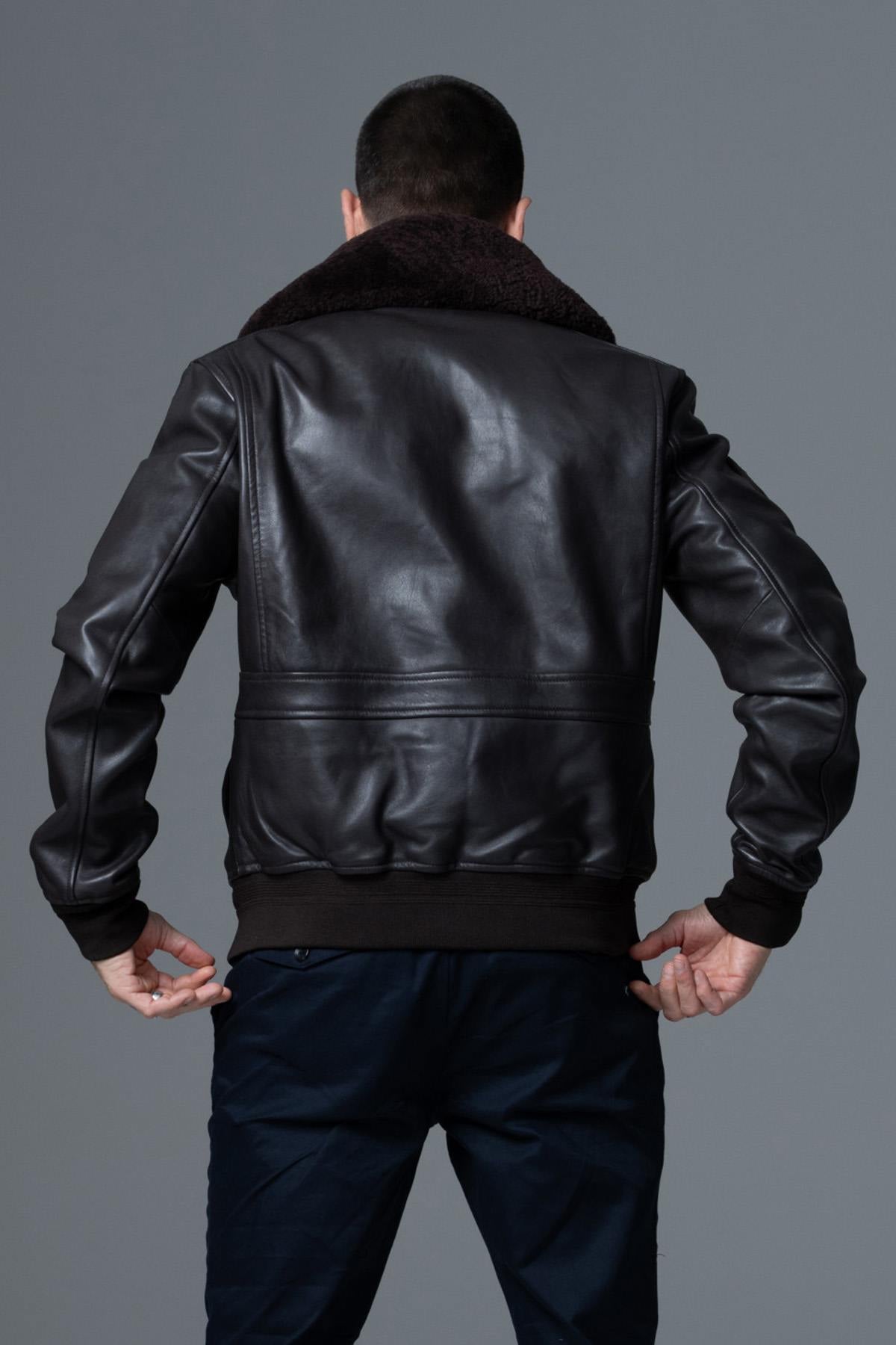 Giacche Uomo Armée De L'air Et De L'espace PILOT ATLAS BROWN — vista 8