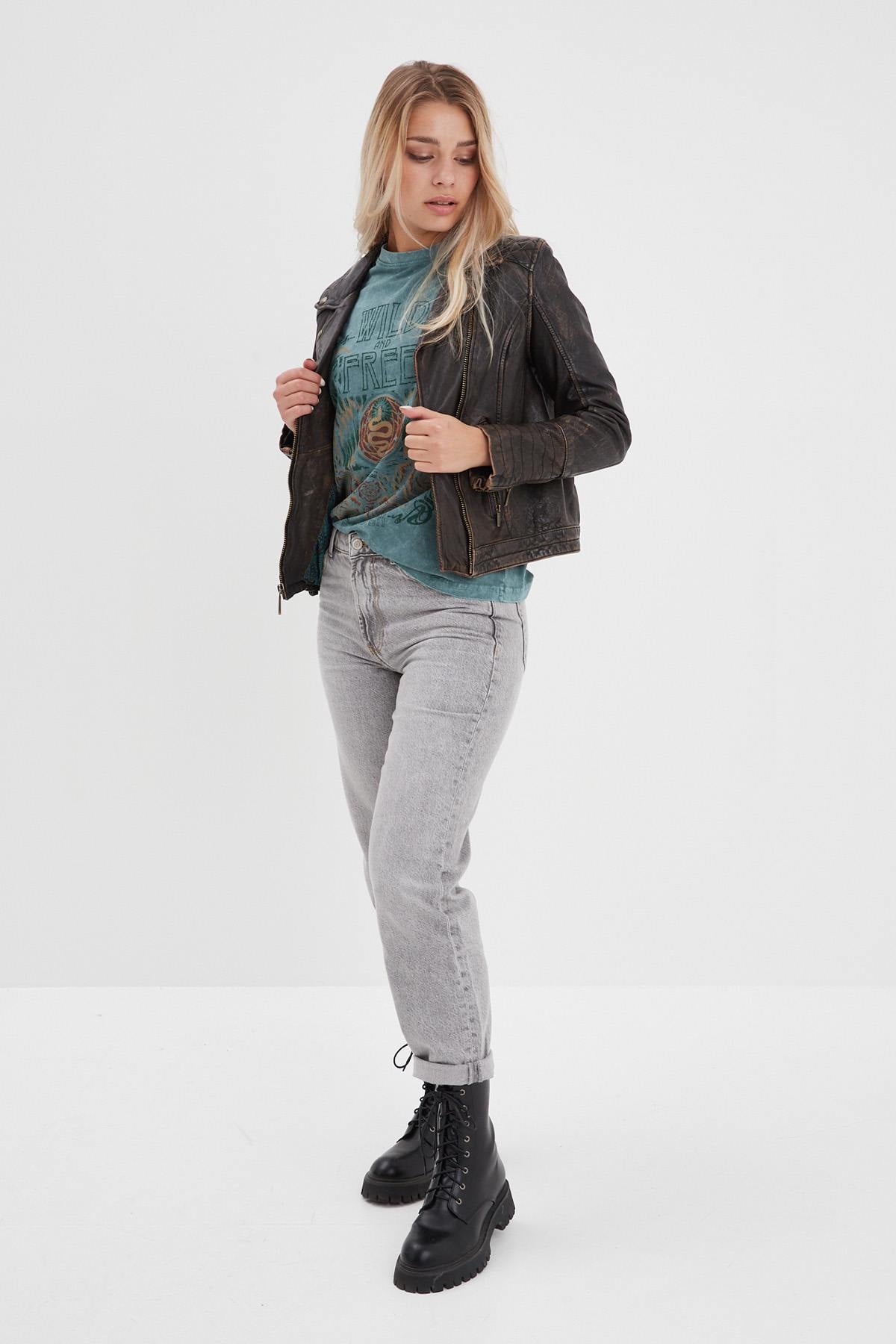 Damen Jacke Rose Garden CARMEN SHEEP VEG KANWAL BLACK BEIGE — Ansicht 4