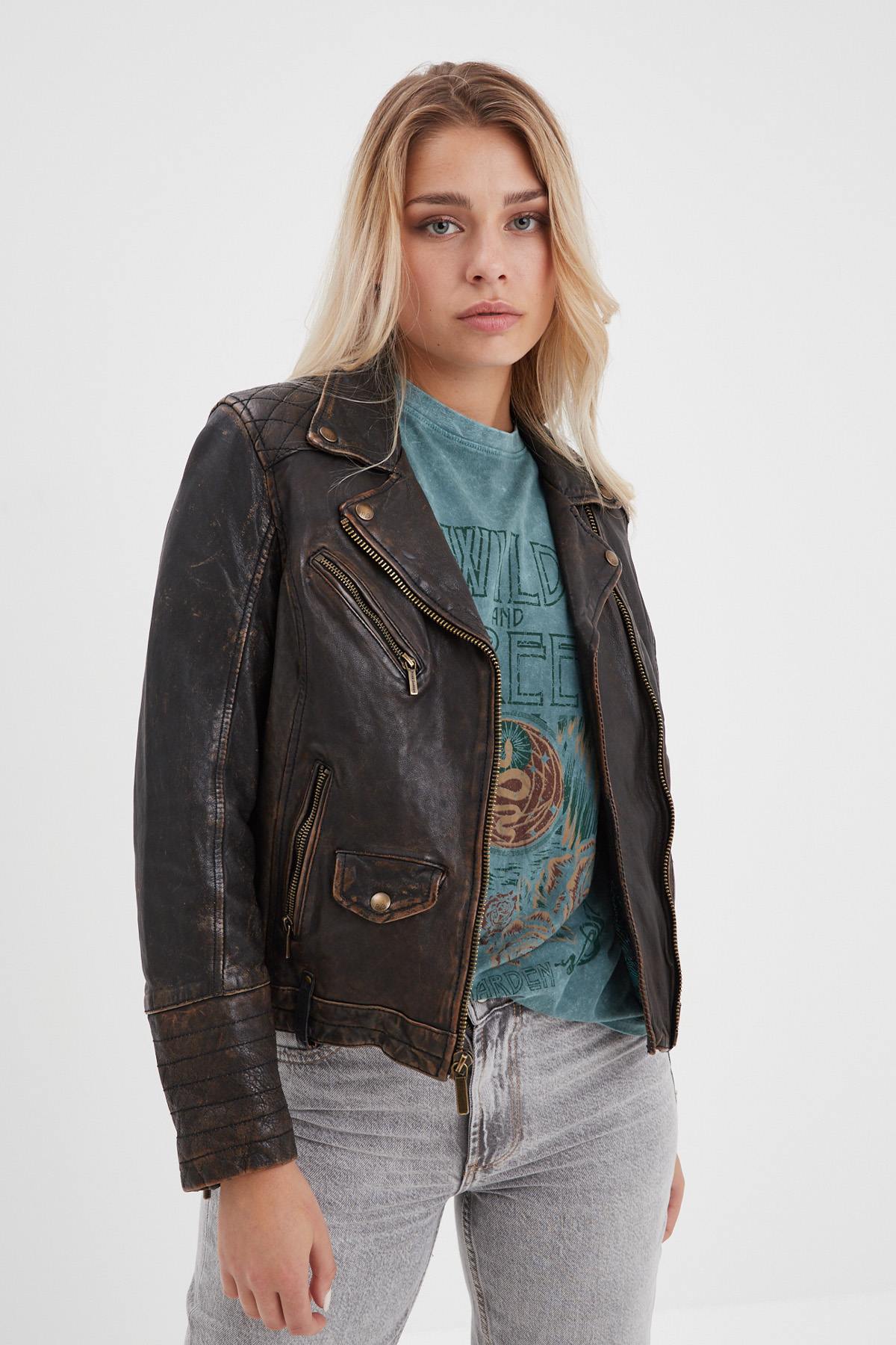 Damen Jacke Rose Garden CARMEN SHEEP VEG KANWAL BLACK BEIGE — Ansicht 2