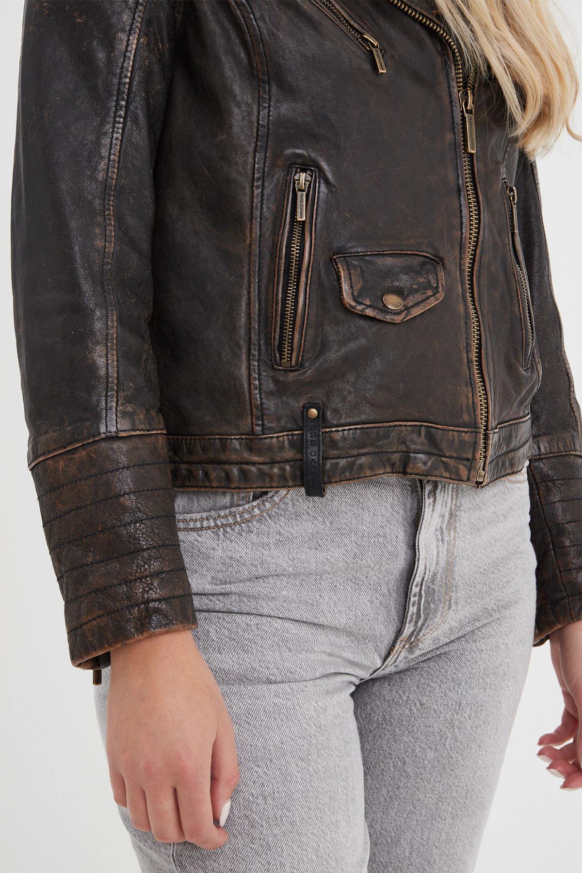 Damen Jacke Rose Garden CARMEN SHEEP VEG KANWAL BLACK BEIGE — Ansicht 9