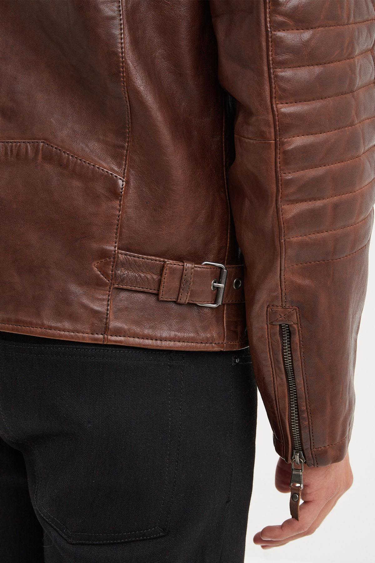 Blouson Homme Daytona CRUCES LAMB PAOLO DARK COGNAC — vue 6