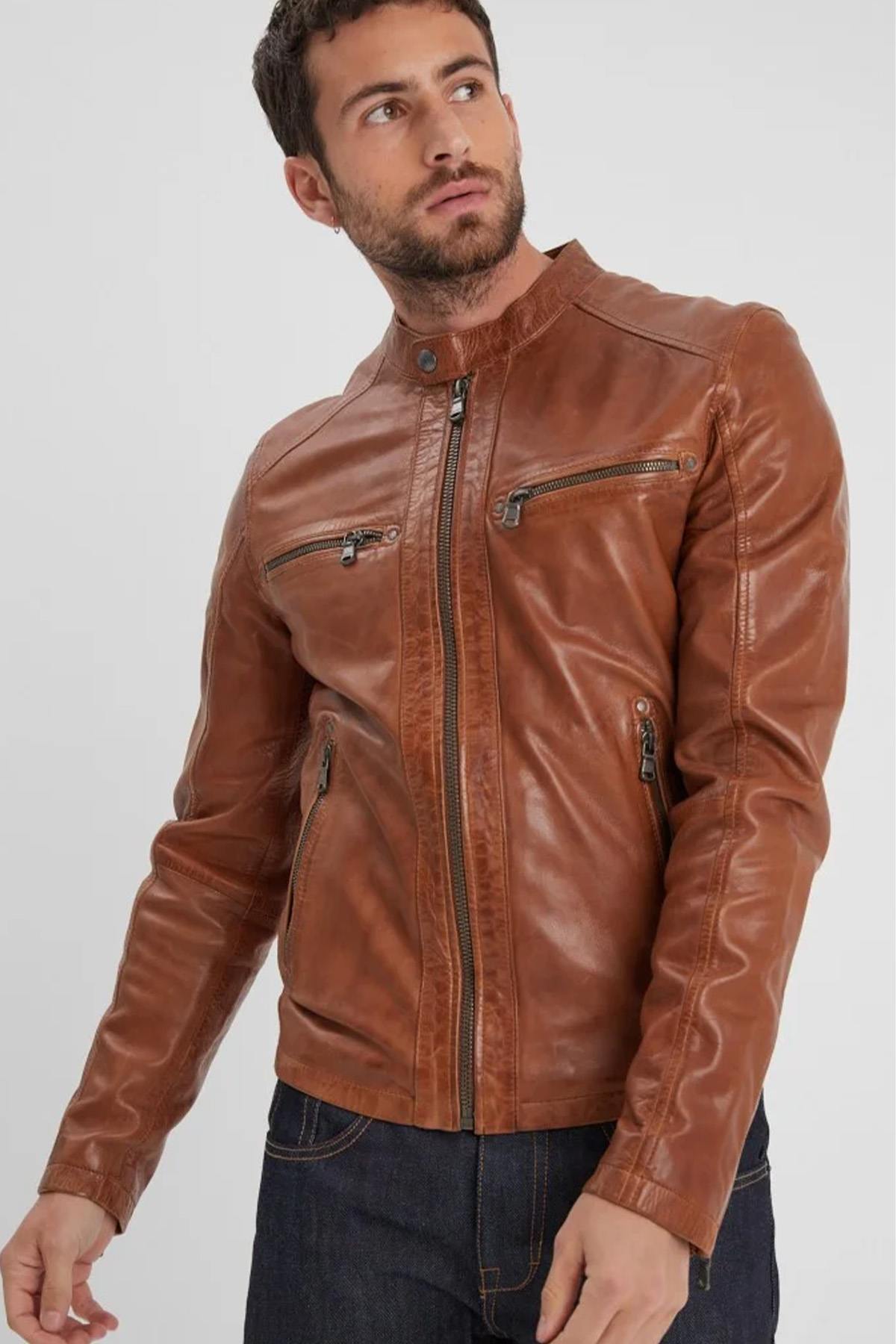 Chaqueta Hombre Daytona GAFINO LAMB VITA COGNAC — vista 2