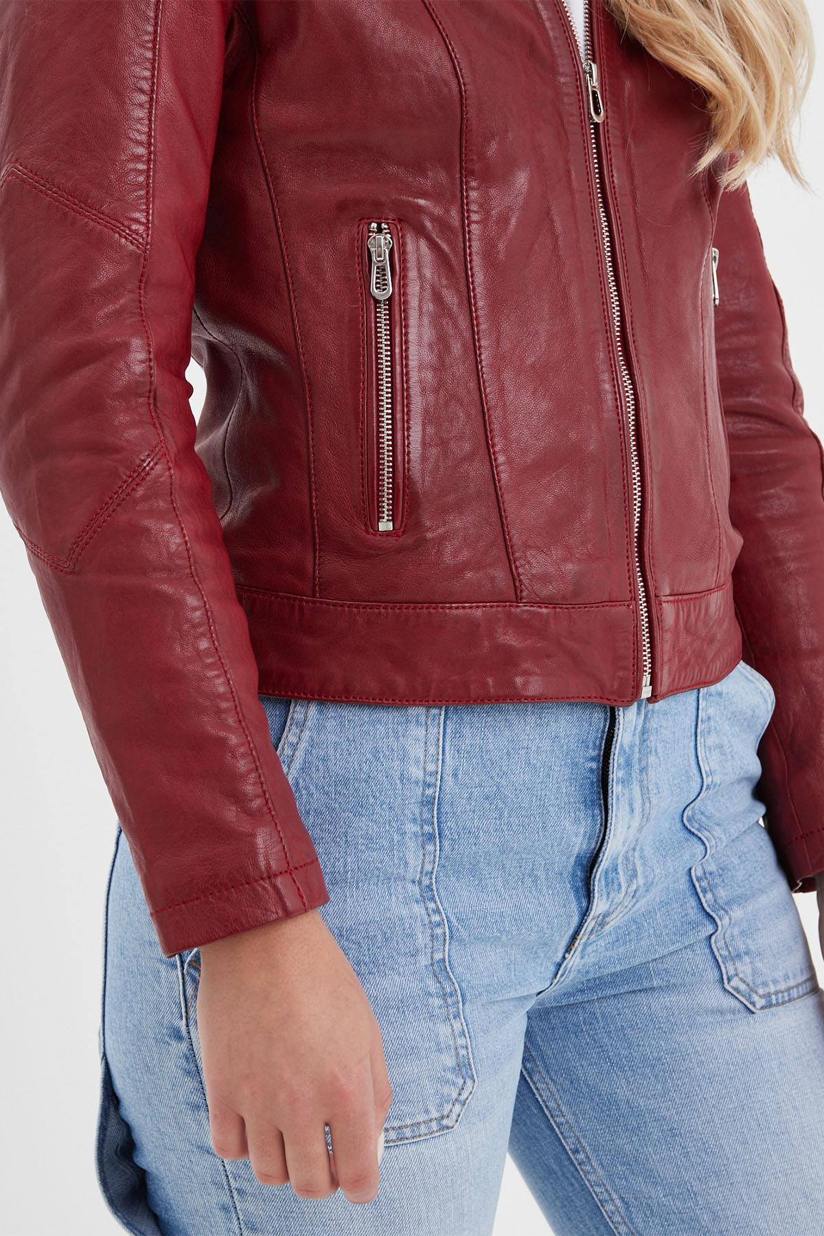 Chaqueta Mujeres Rose Garden JOLYA LAMB VITA RED CHILI — vista 9