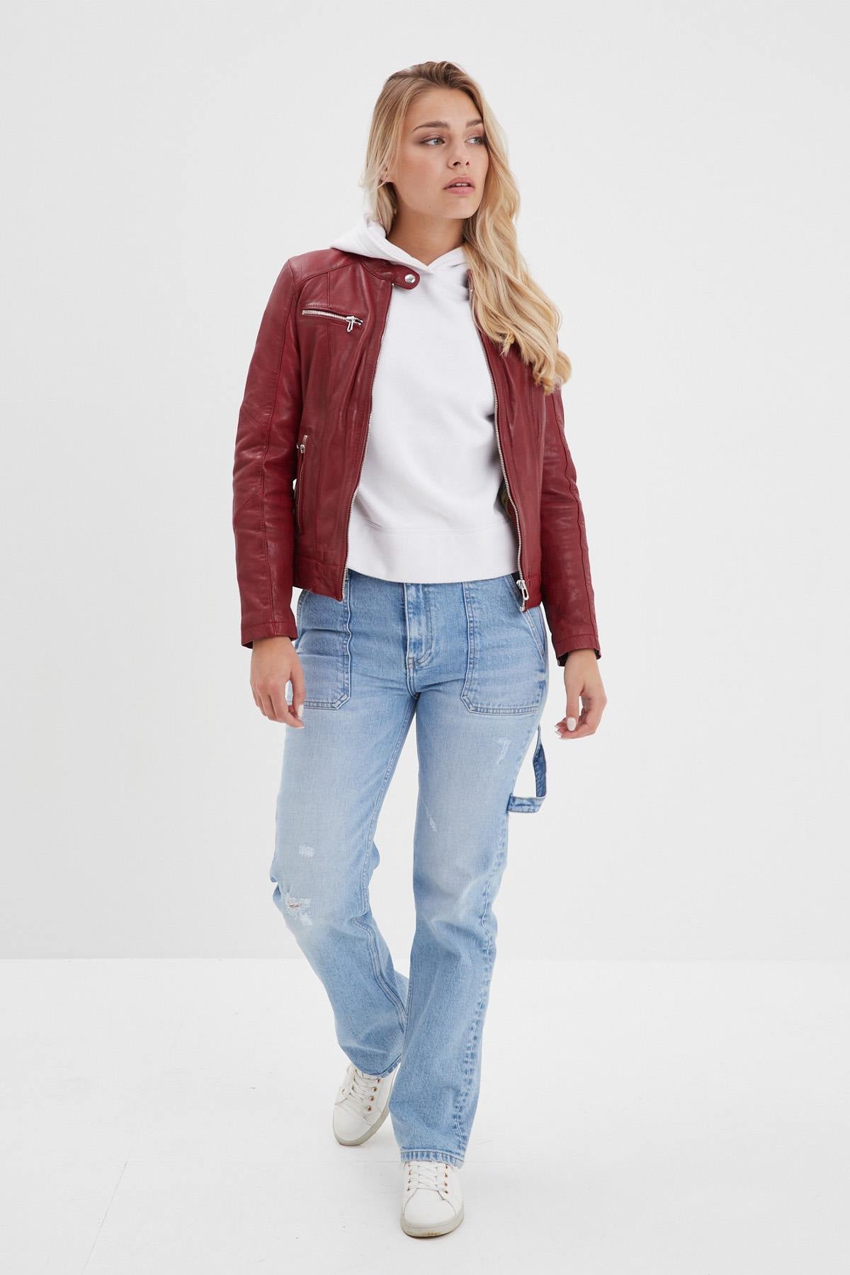 Chaqueta Mujeres Rose Garden JOLYA LAMB VITA RED CHILI — vista 5