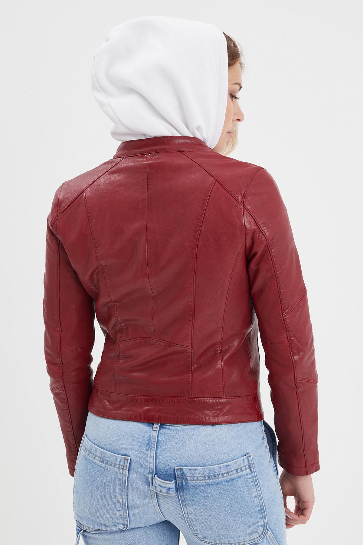 Chaqueta Mujeres Rose Garden JOLYA LAMB VITA RED CHILI — vista 7