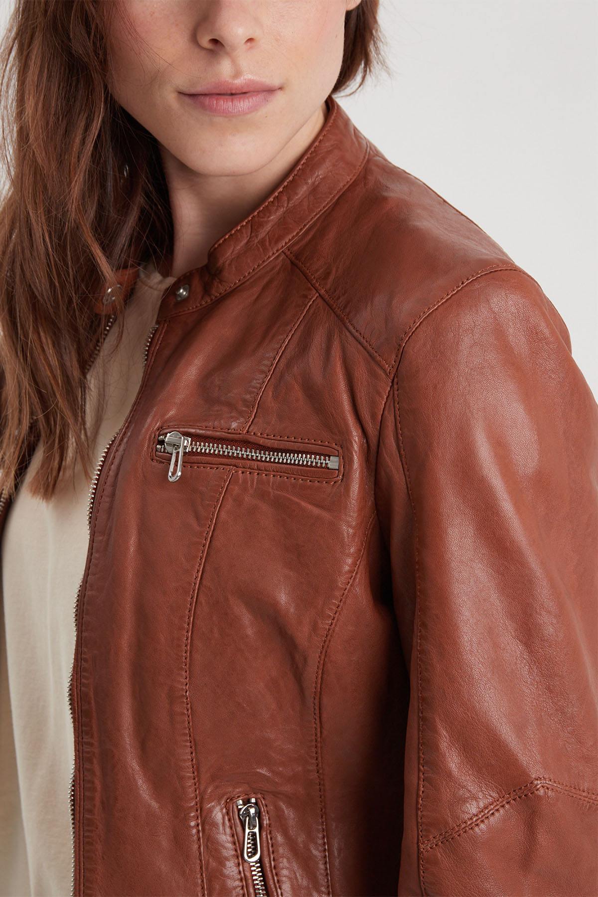 Damen Jacke Rose Garden JOLYA LAMB VITA COGNAC — Ansicht 2