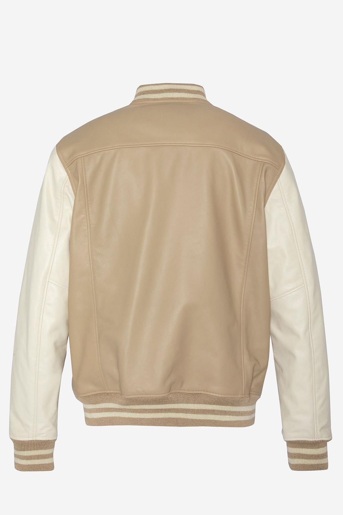 Chaqueta Hombre Schott LCTEDDYS23BI BEIGE/OFF — vista 4