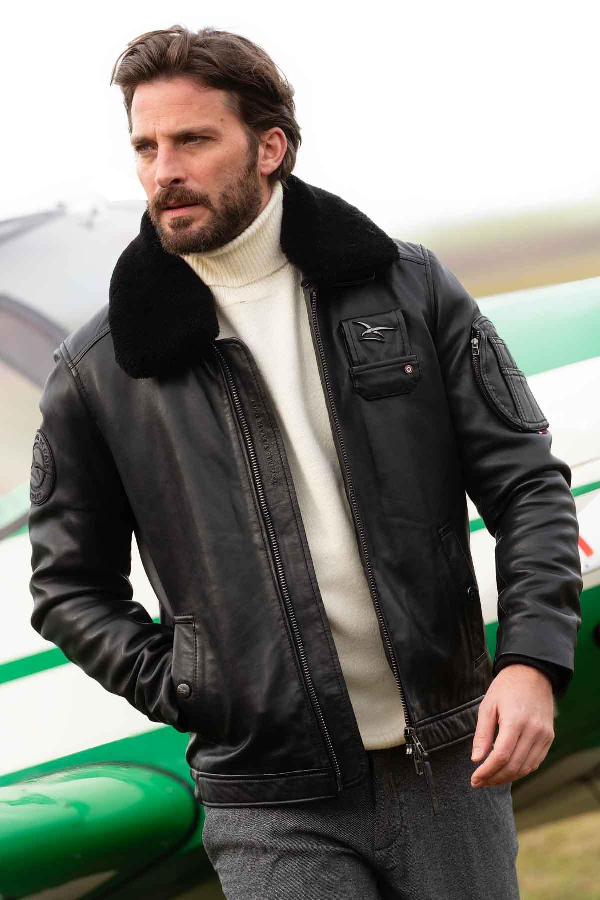 Giacche Uomo Armée De L'air Et De L'espace JET ATLAS BLACK — vista 1