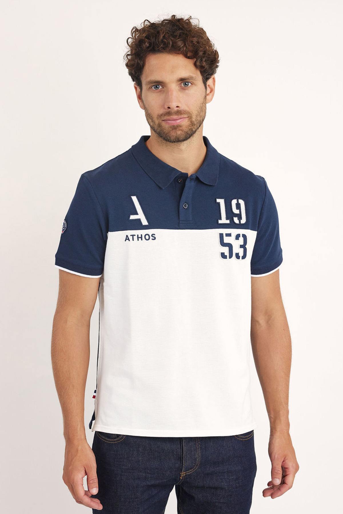 Polo Homme Patrouille De France TURBO LINE NAVY WHITE — vue 1