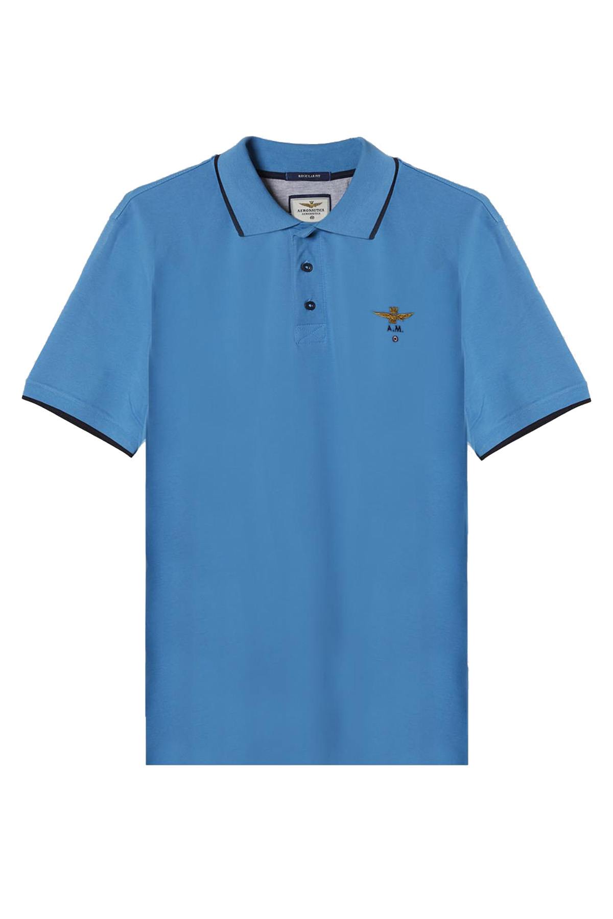 Polo Uomo Aeronautica Militare PO1308P82 21287 SKY BLUE — vista 4
