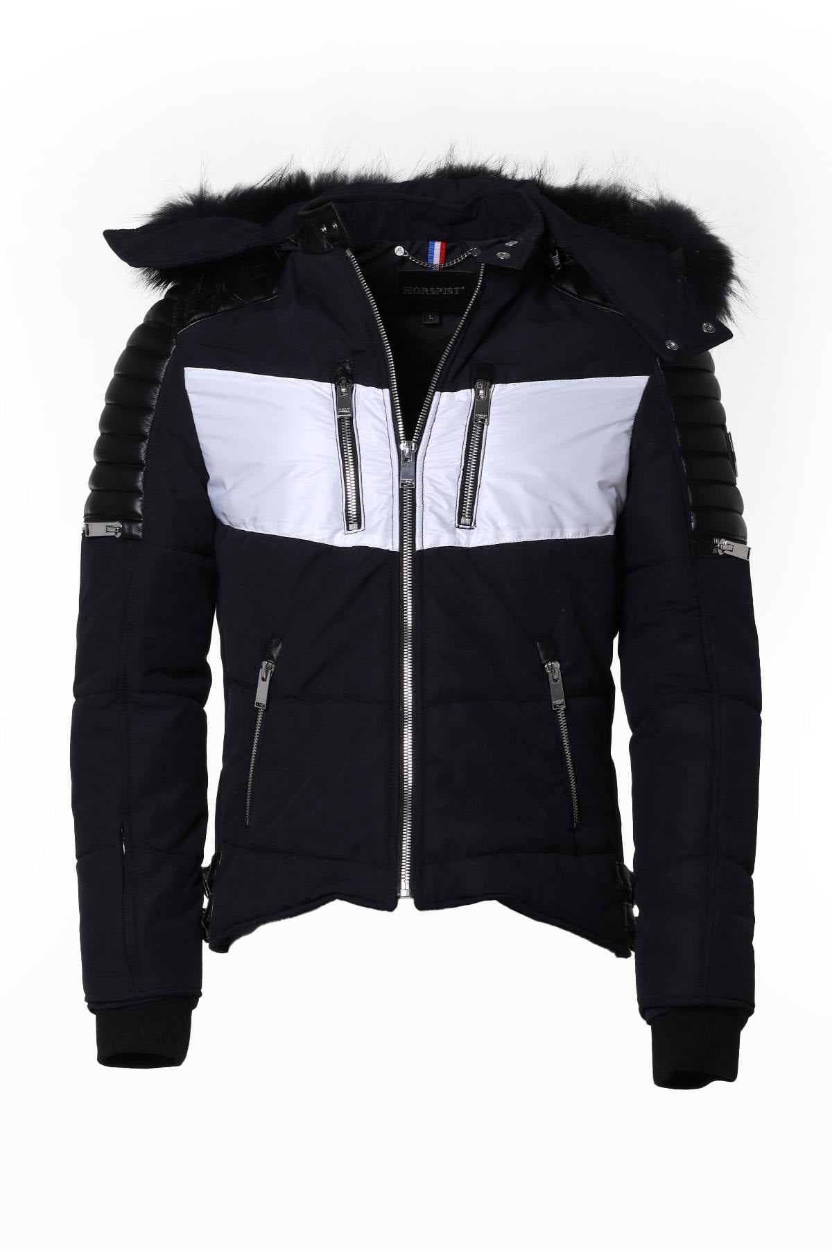 Chaqueta Hombre Horspist CARBONE SPORT T CUIR MARINE NOIR ZZ — vista 10