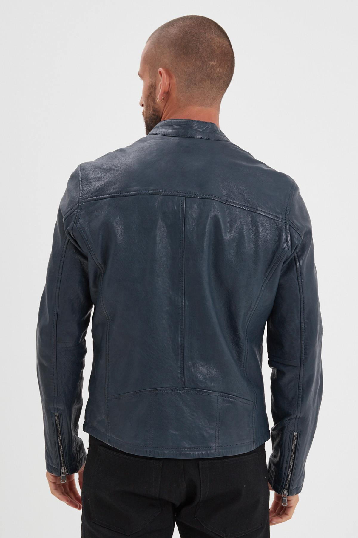 Giacche Uomo Daytona GAFINO LAMB VITA NAVY BLUE — vista 12