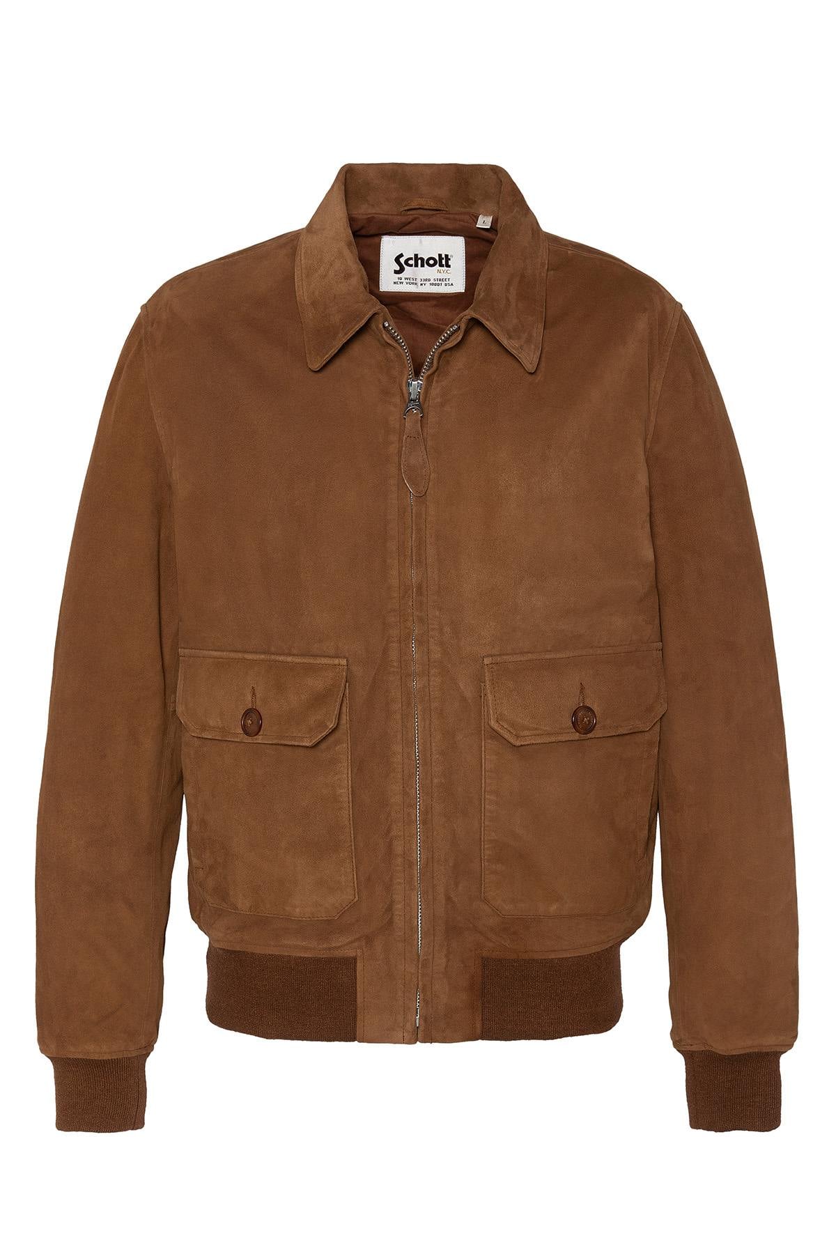 Herren Jacke Schott LCAVIATORS RUST — Ansicht 2