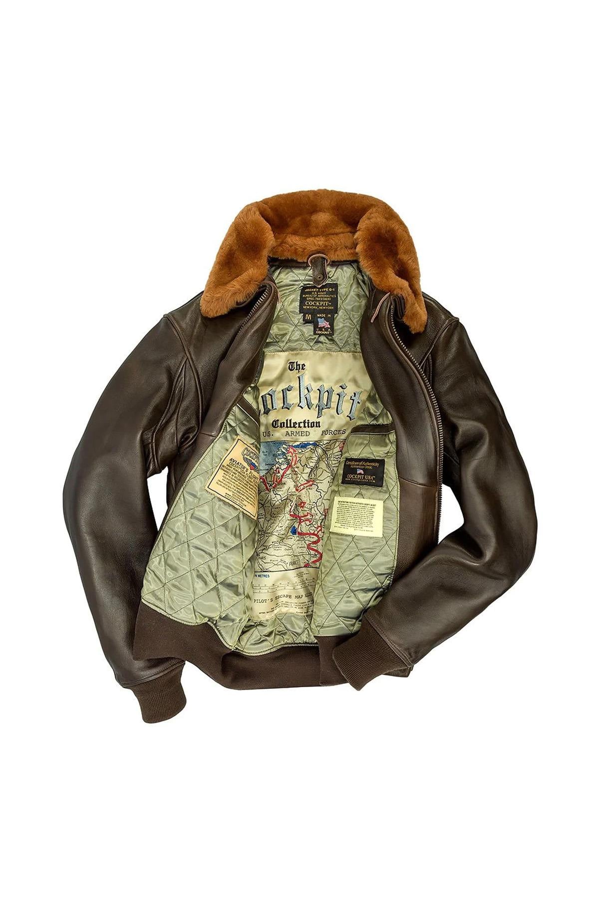 Herren Jacke Cockpit Usa Z201035M BROWN — Ansicht 4