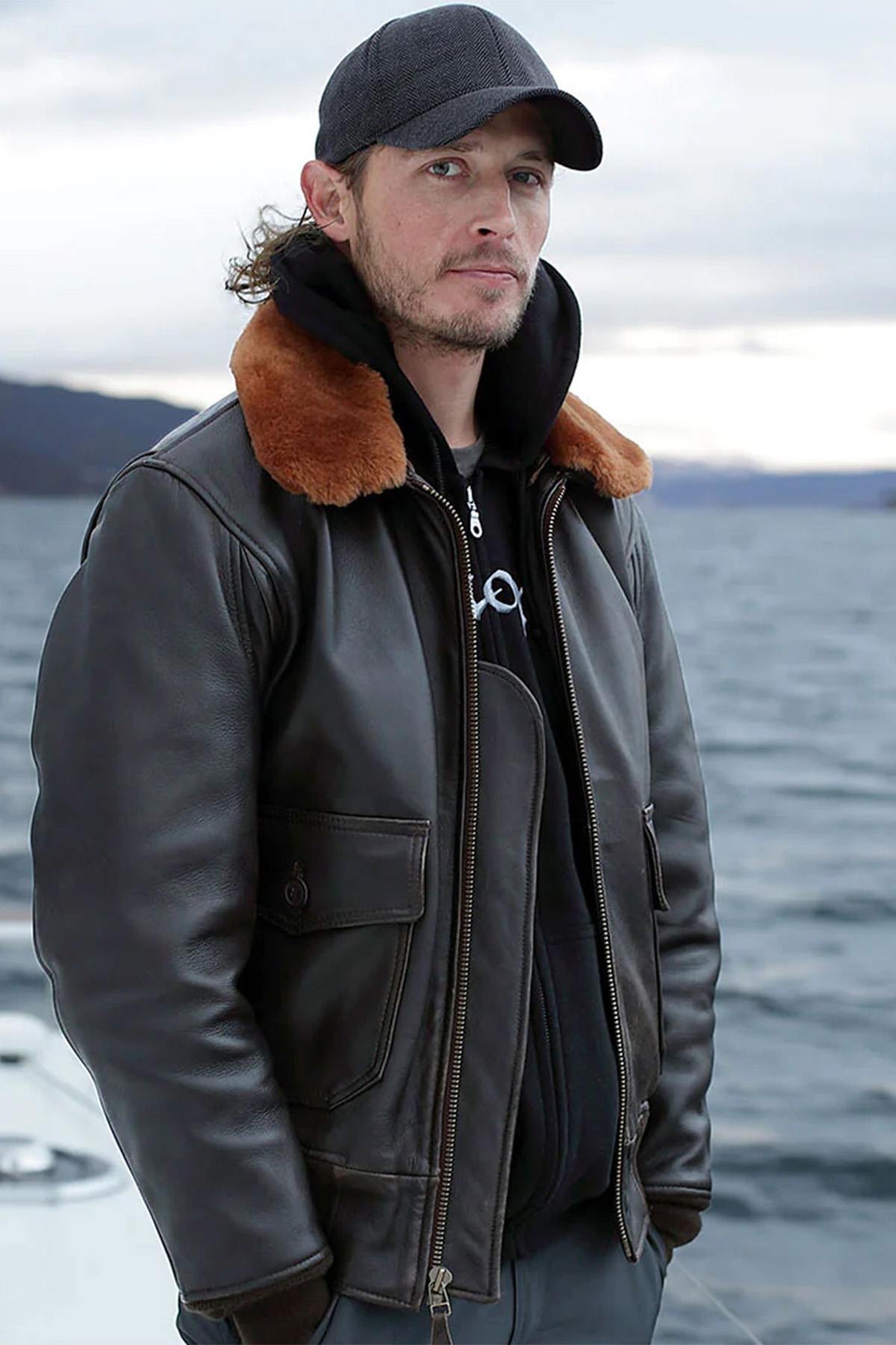 Herren Jacke Cockpit Usa Z201035M BROWN — Ansicht 1