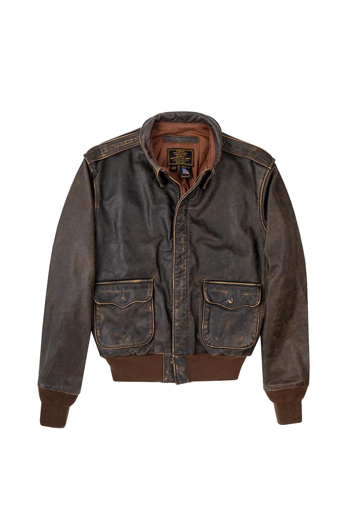 Giacche Uomo Cockpit Usa Z21M028 BROWN — vista 3