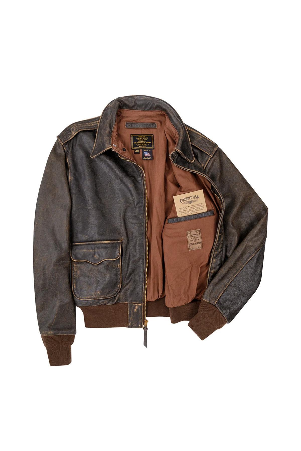 Giacche Uomo Cockpit Usa Z21M028 BROWN — vista 4