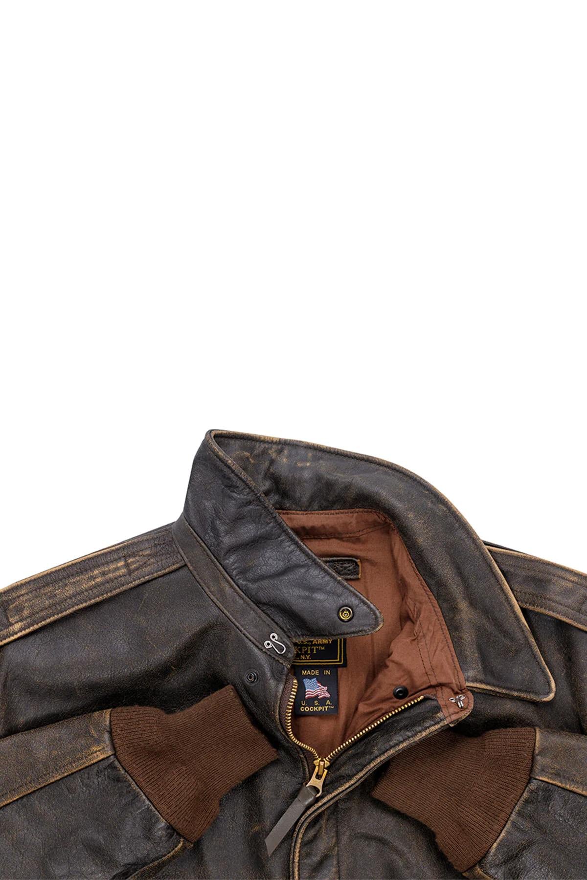 Giacche Uomo Cockpit Usa Z21M028 BROWN — vista 7