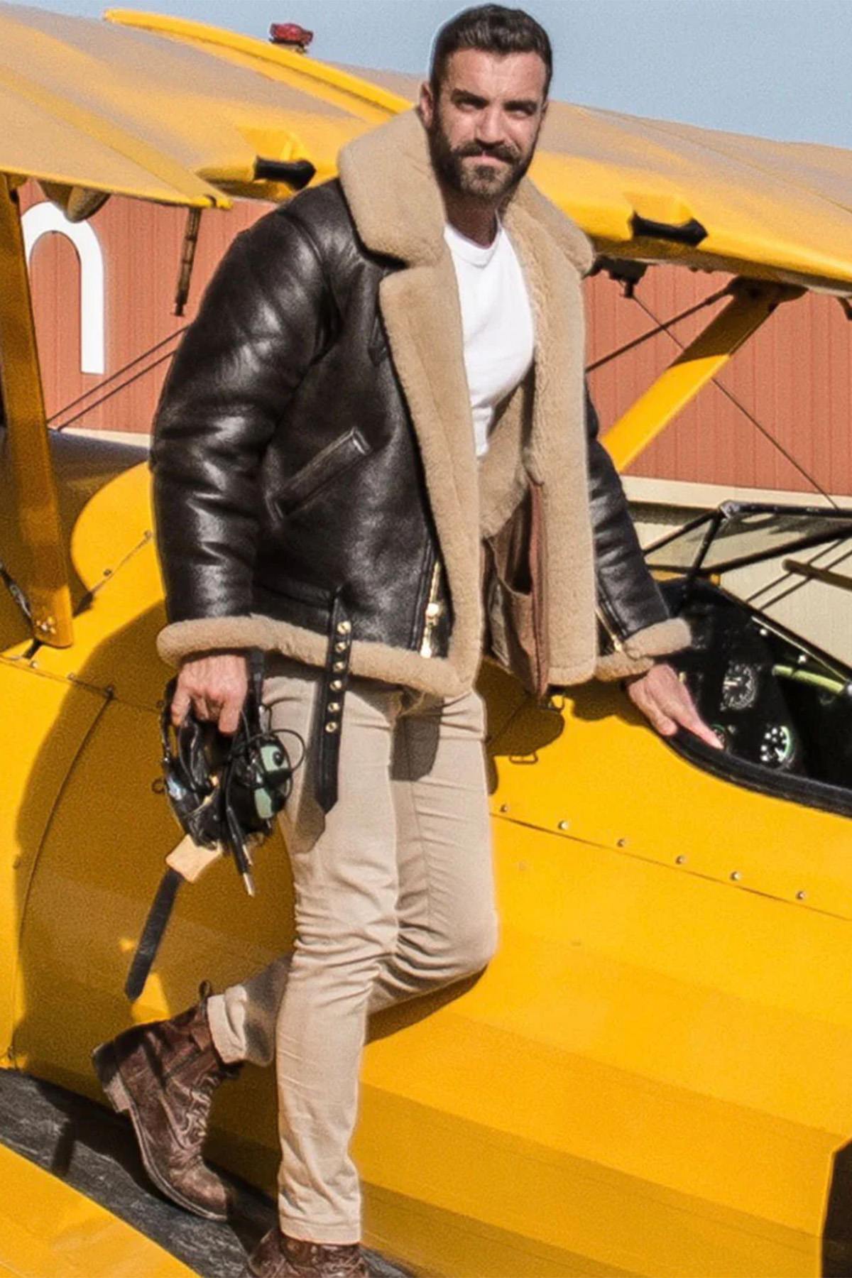 Giacche Uomo Cockpit Usa Z2109 BROWN — vista 1