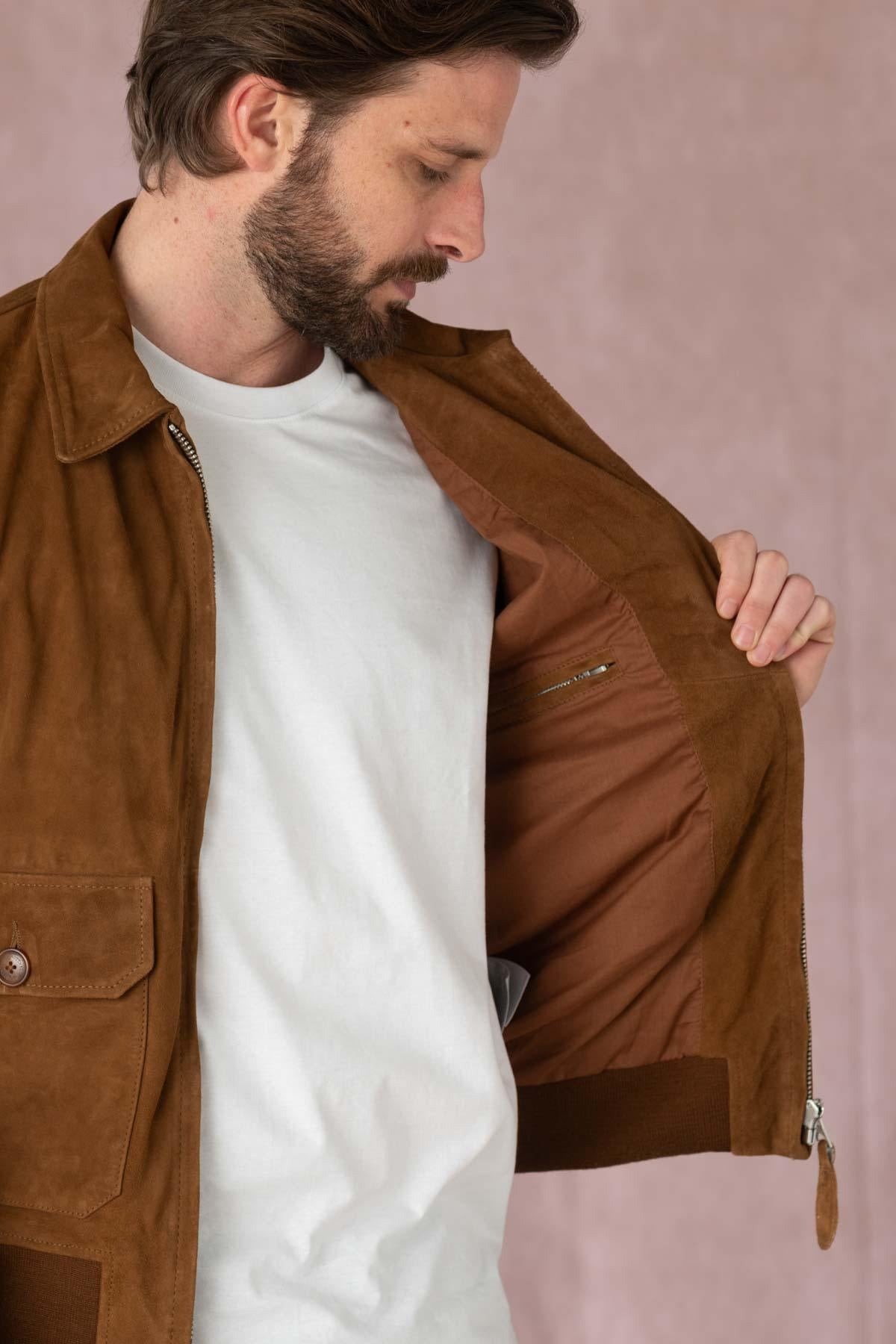 Herren Jacke Schott LCAVIATORS RUST — Ansicht 5