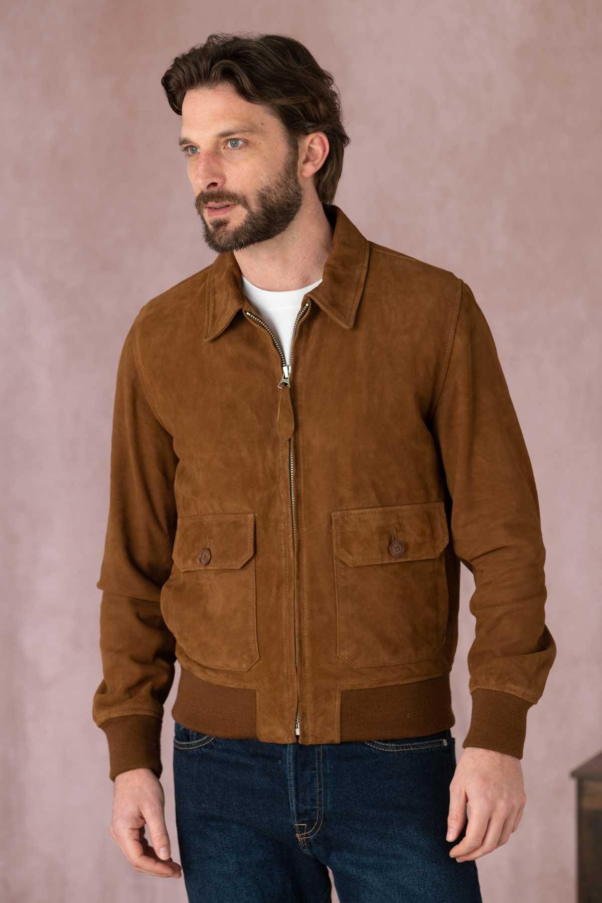 Herren Jacke Schott LCAVIATORS RUST — Ansicht 8