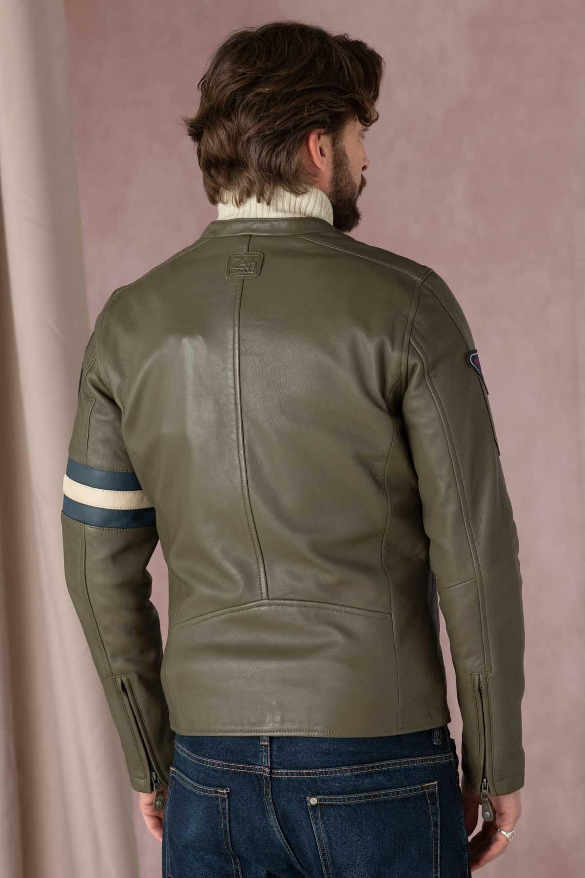 Giacche Uomo Steve Mcqueen GARY SHEEP CROWN KHAKI — vista 7